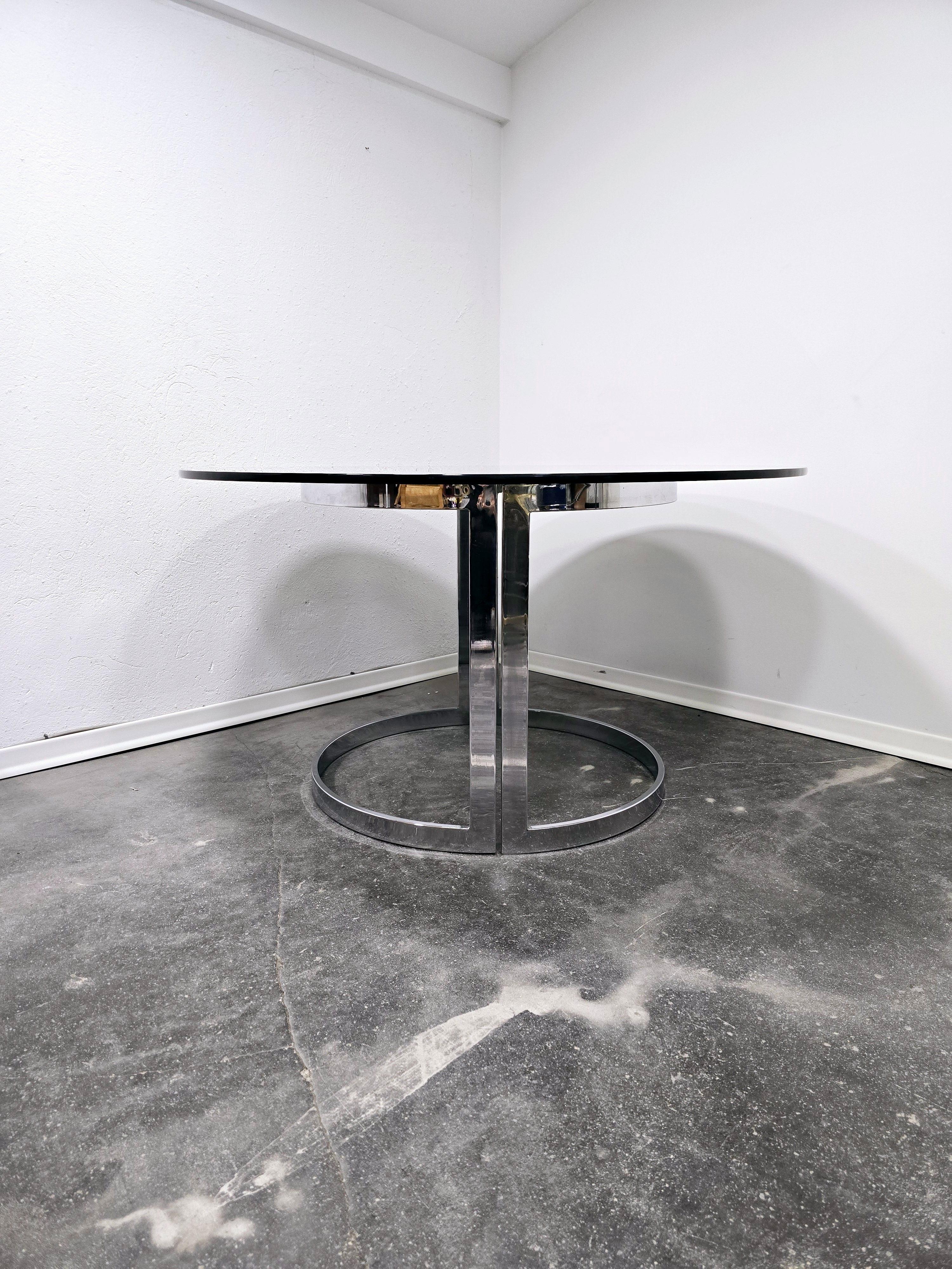 Mesa de comedor Vittorio Introini Años 70 en venta 6