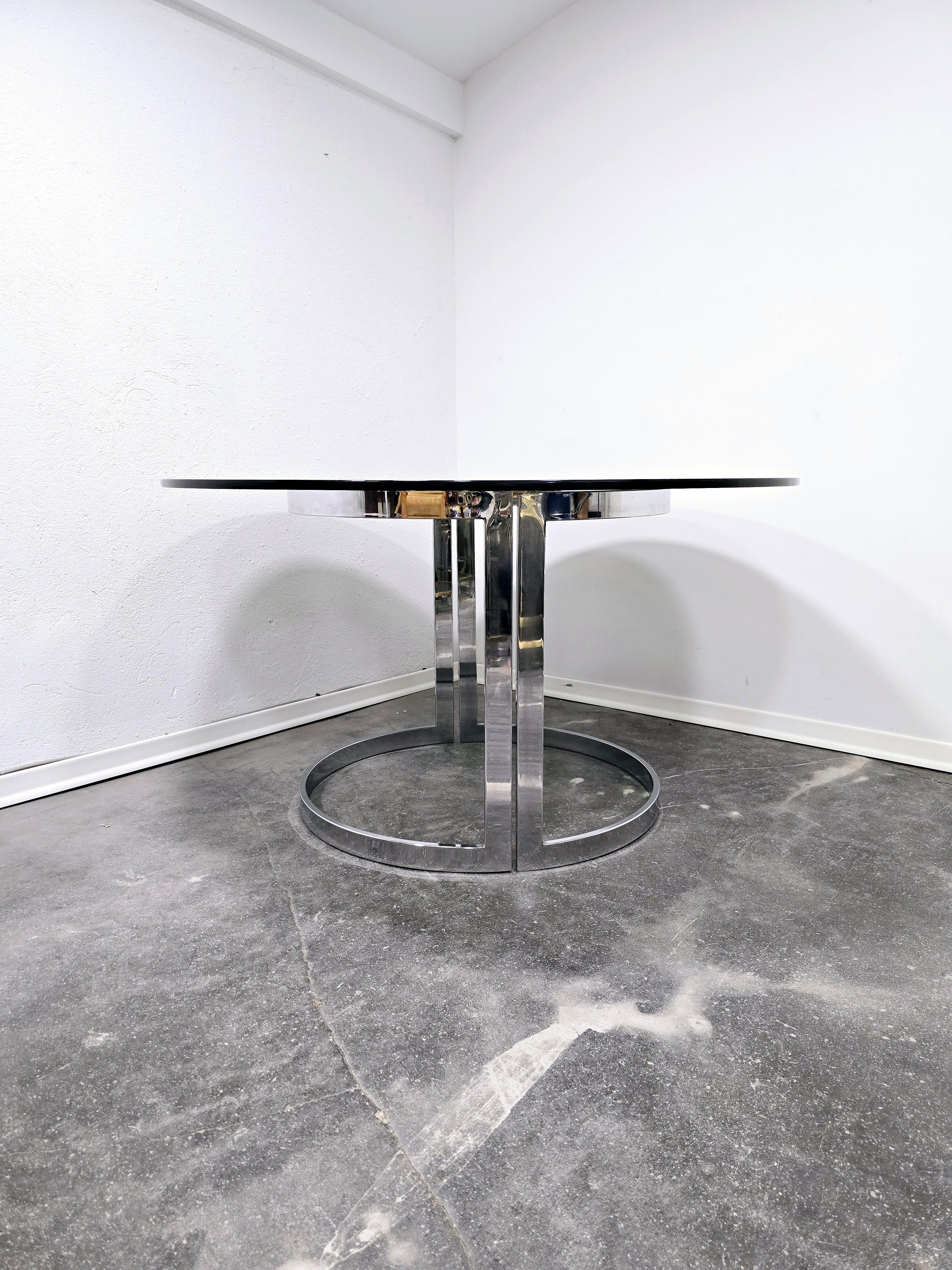 Mesa de comedor Vittorio Introini Años 70 Moderno de mediados de siglo en venta