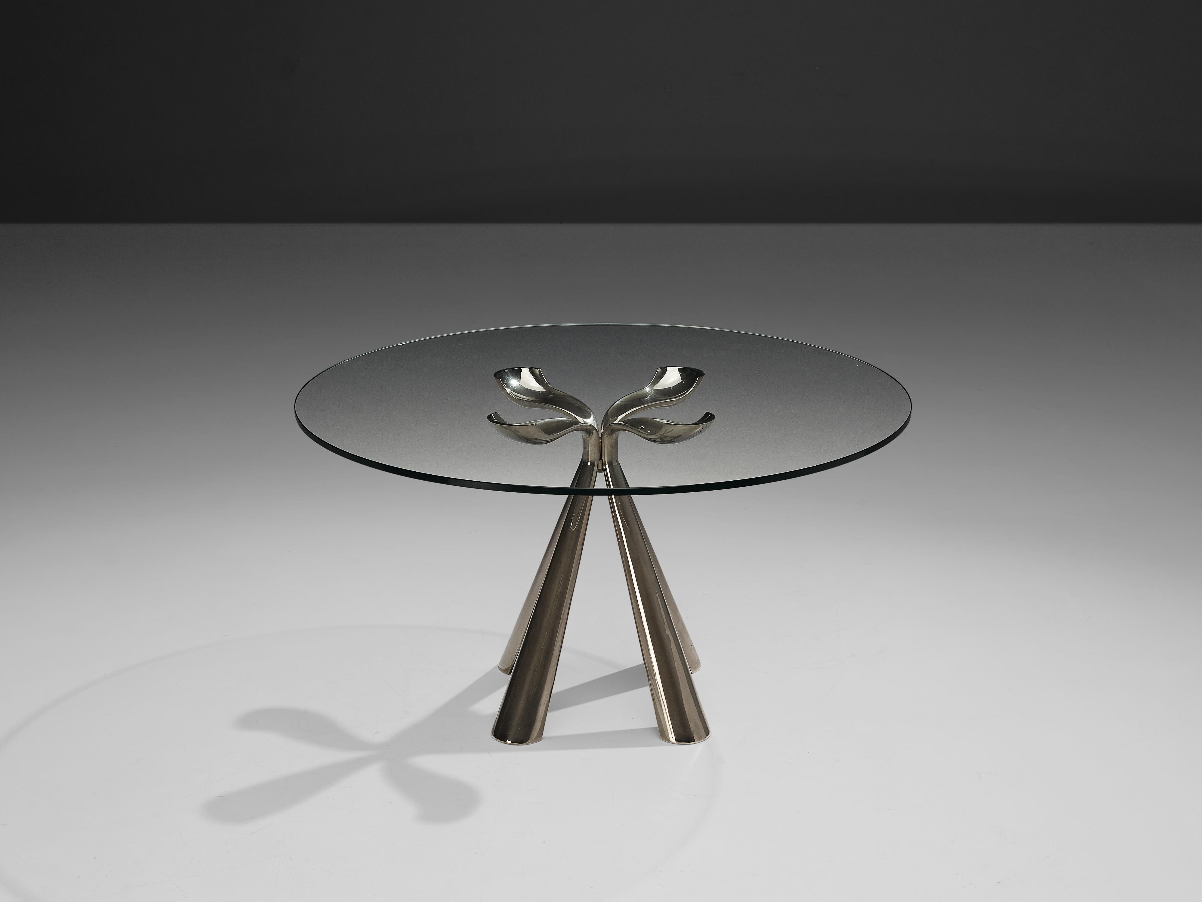 Late 20th Century Vittorio Introini Dining Table and Ejvind A. Johansson 'Eye' Dining Chairs