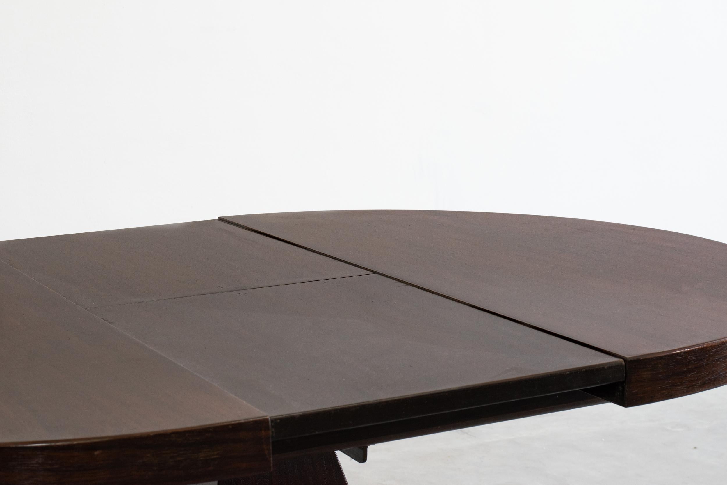 Vittorio Introini Dining Table Chelsea with Extension for Saporiti, 1960s In Good Condition In Montecatini Terme, IT