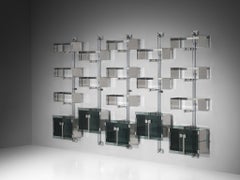 Vittorio Introini for Proposals 'P700' Modular Wall Bookcase in Metal