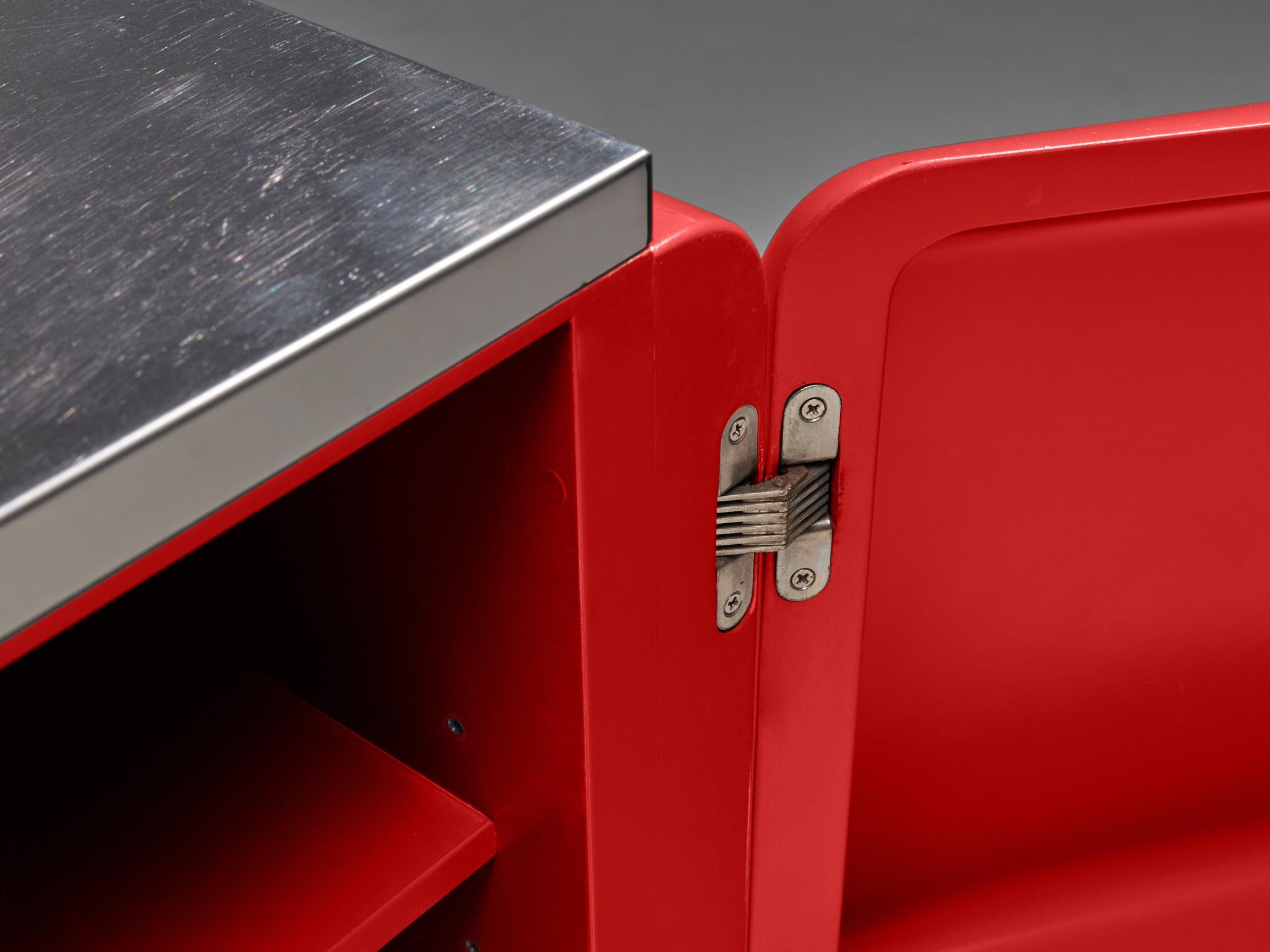 Vittorio Introini for Saporiti 'Colby' Sideboard in Red 2