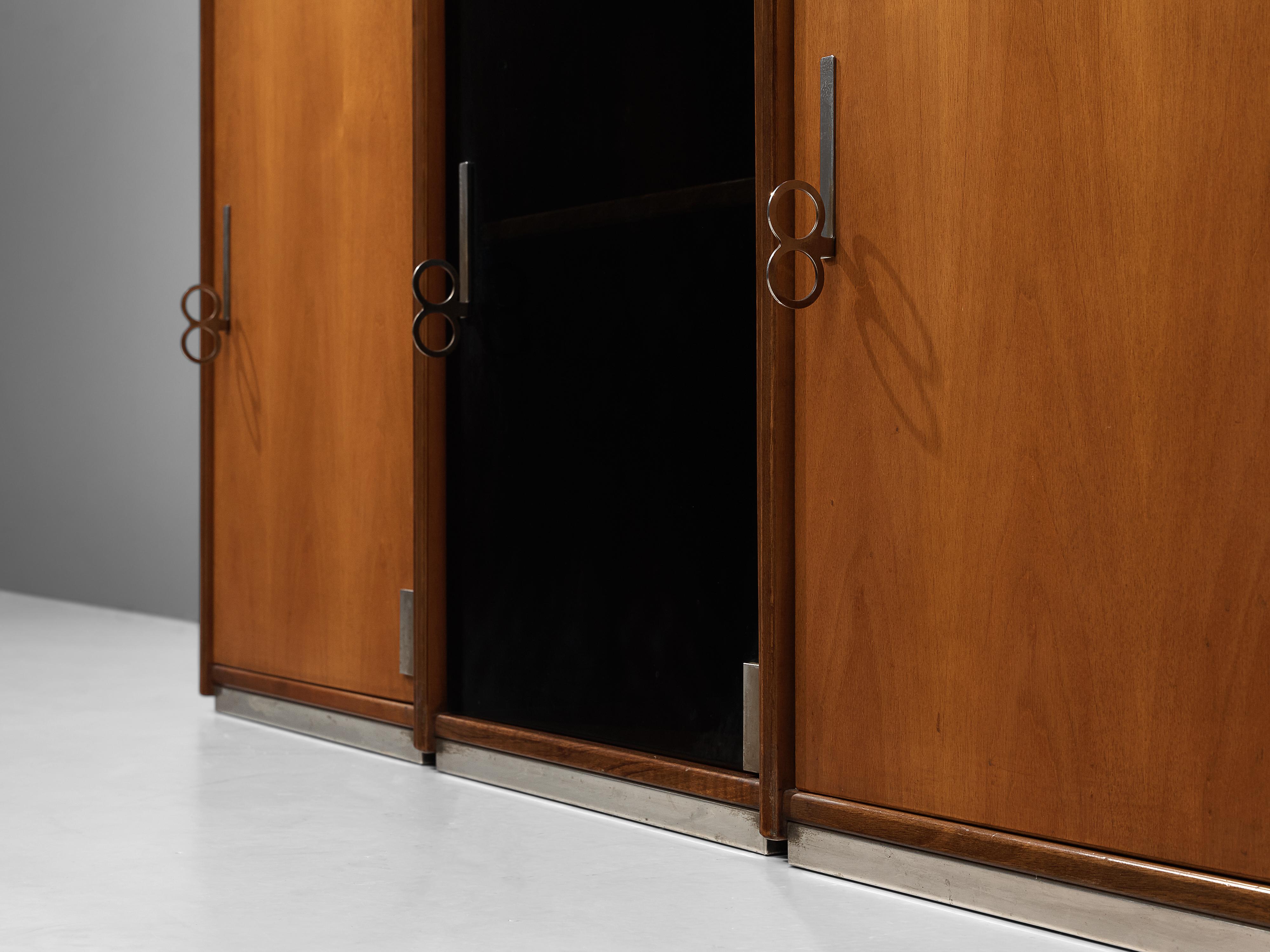 Vittorio Introini for Saporiti Free-Standing Modular Cabinets in Walnut 8