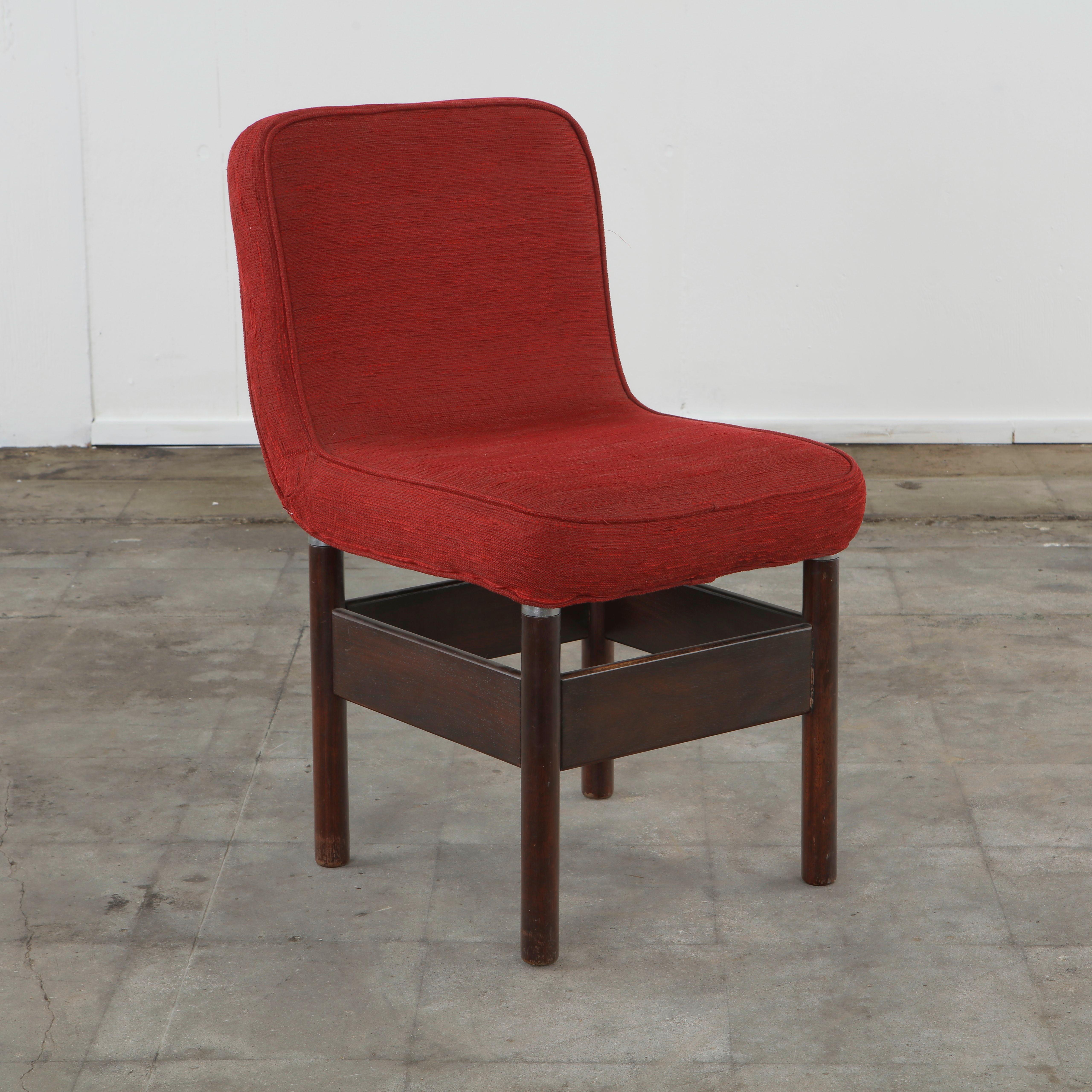 Vittorio Introini for Saporiti, Set of Four Chelsea Chairs, 1960s en venta 4