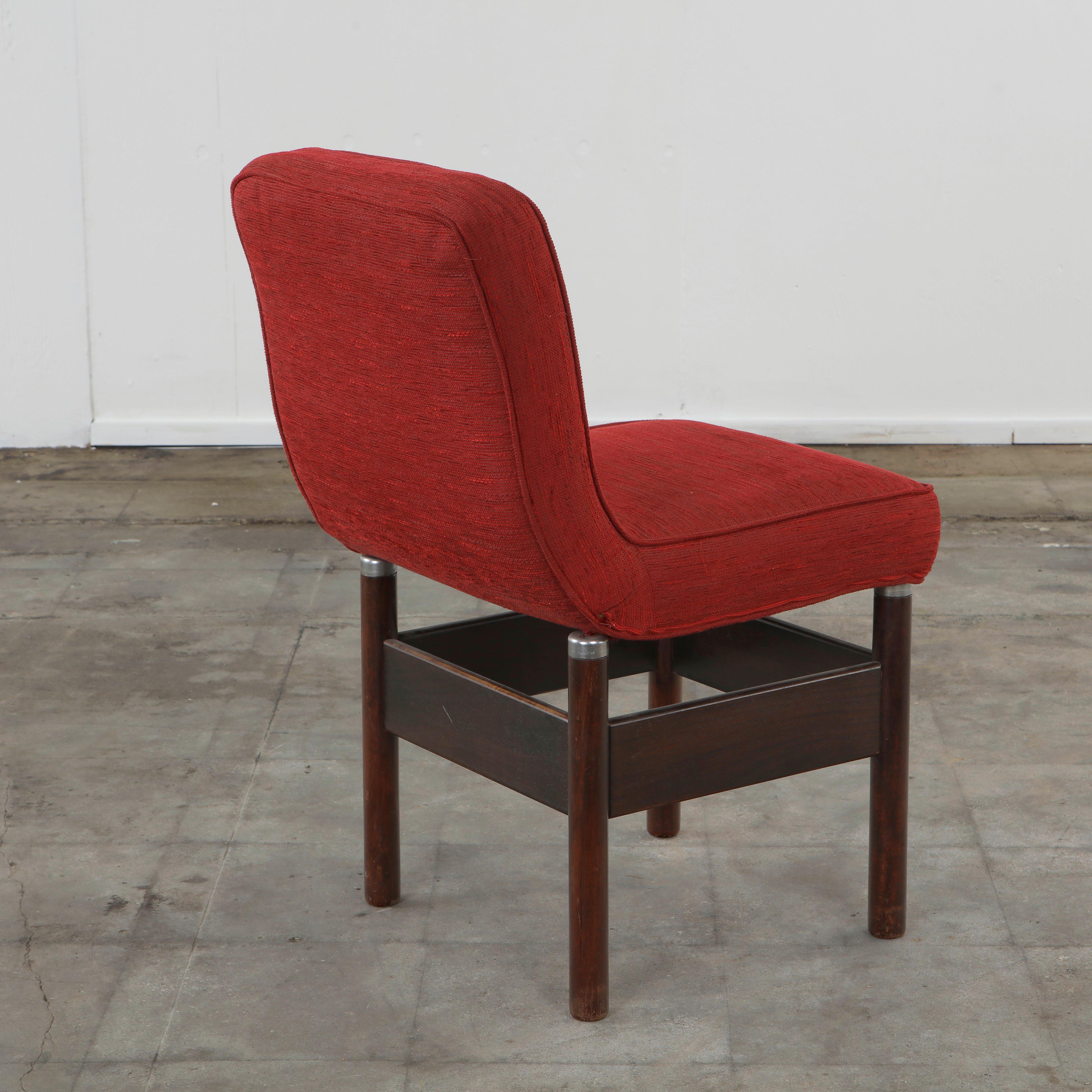 Vittorio Introini for Saporiti, Set of Four Chelsea Chairs, 1960s en venta 5