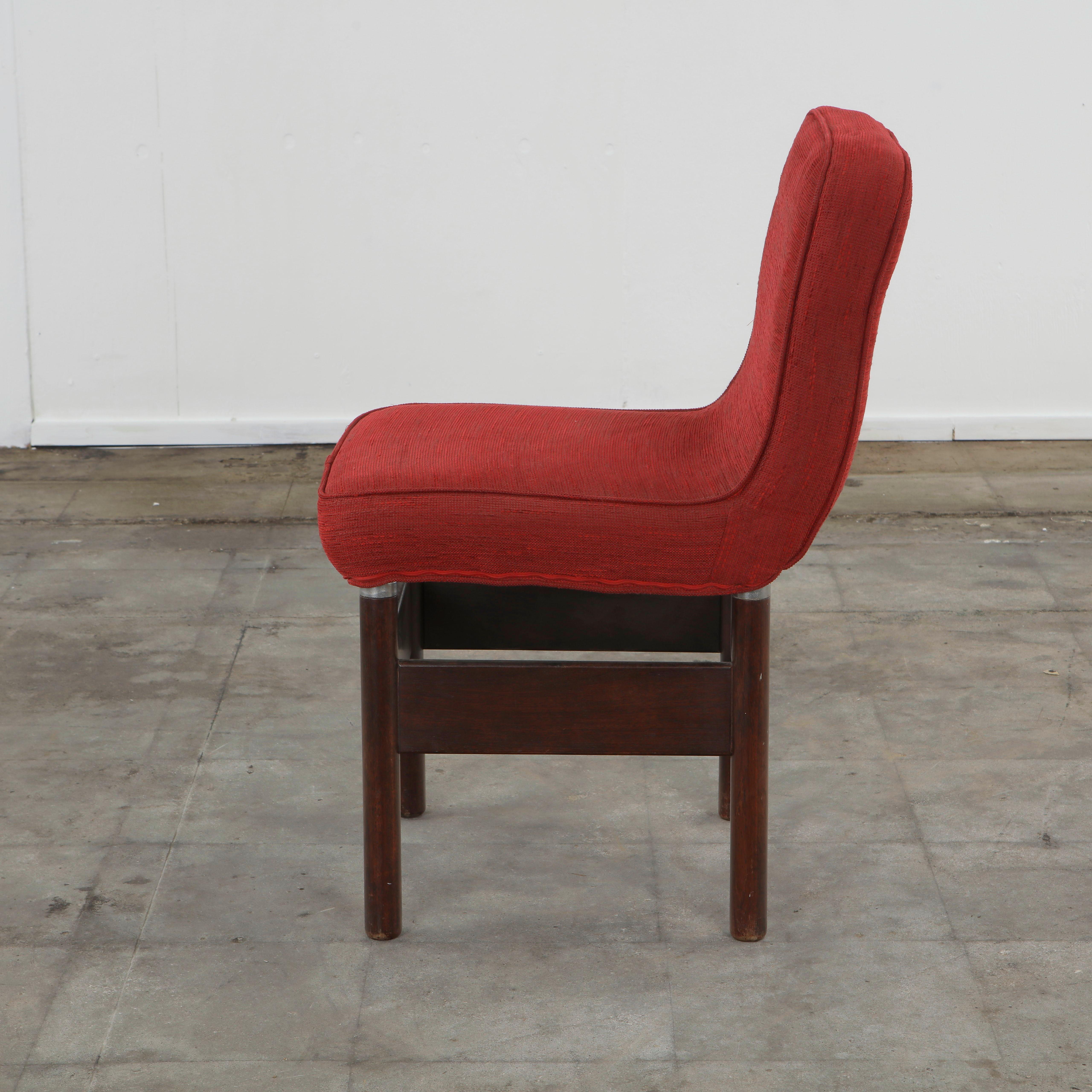 Vittorio Introini for Saporiti, Set of Four Chelsea Chairs, 1960s en venta 8