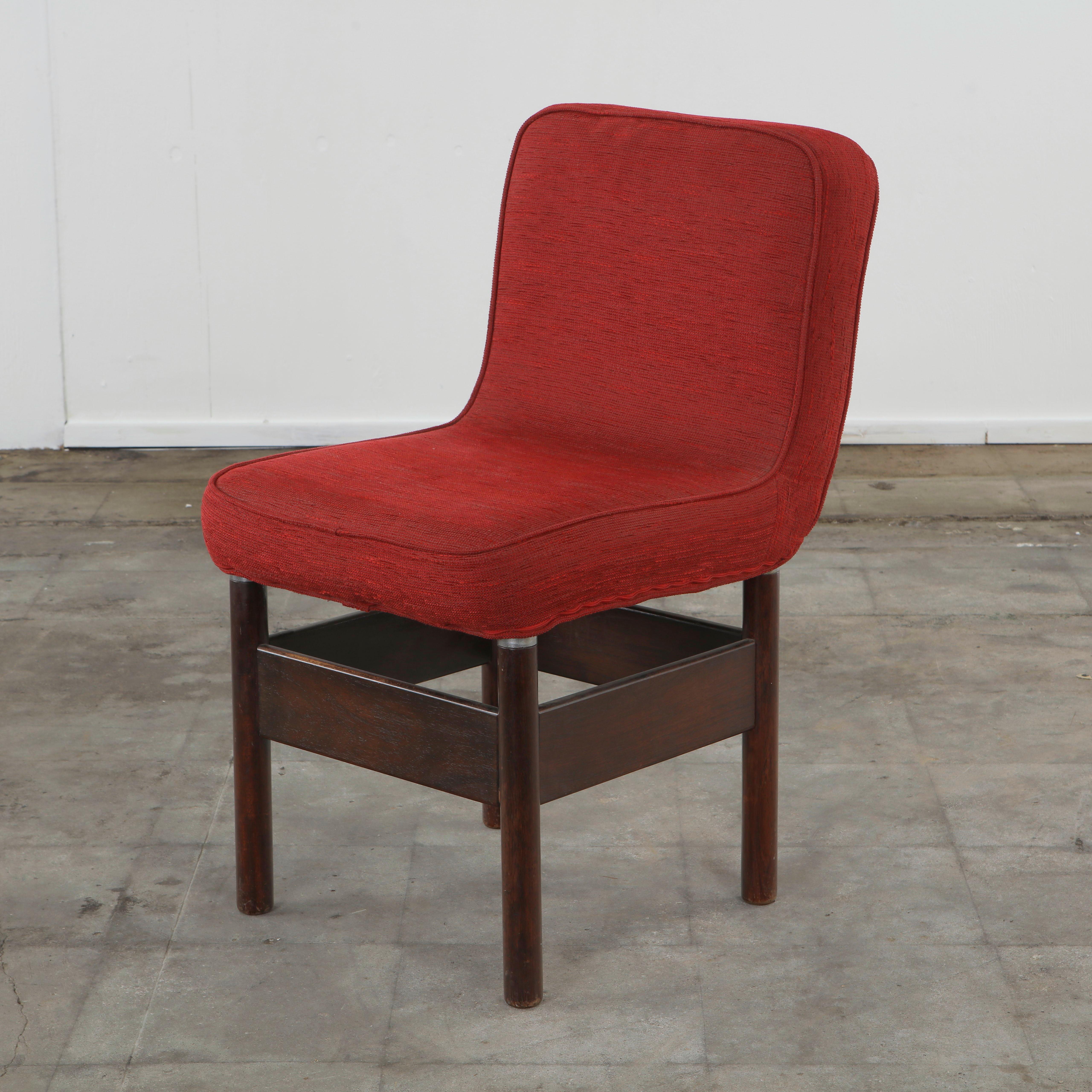 Vittorio Introini for Saporiti, Set of Four Chelsea Chairs, 1960s en venta 9