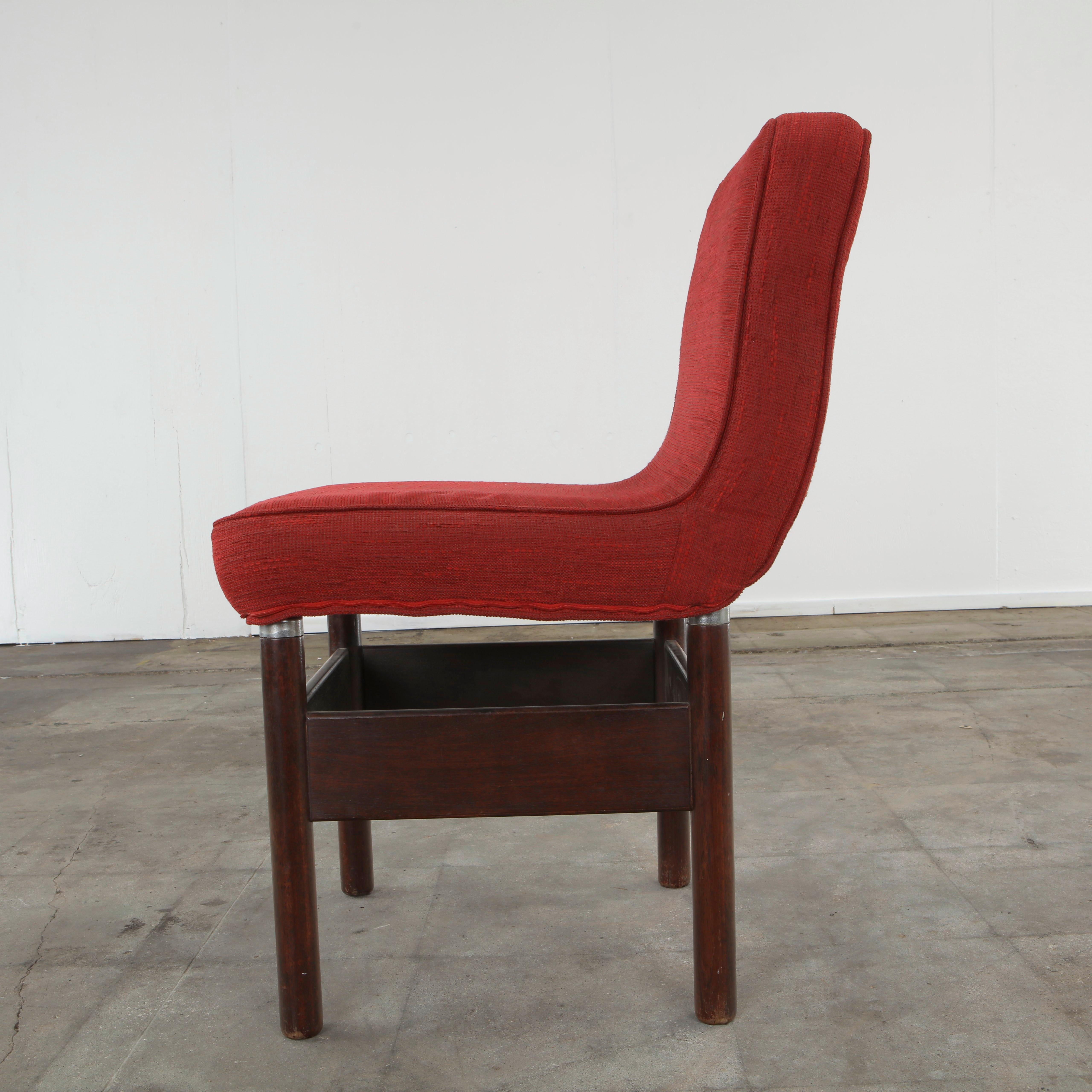 Vittorio Introini for Saporiti, Set of Four Chelsea Chairs, 1960s en venta 12