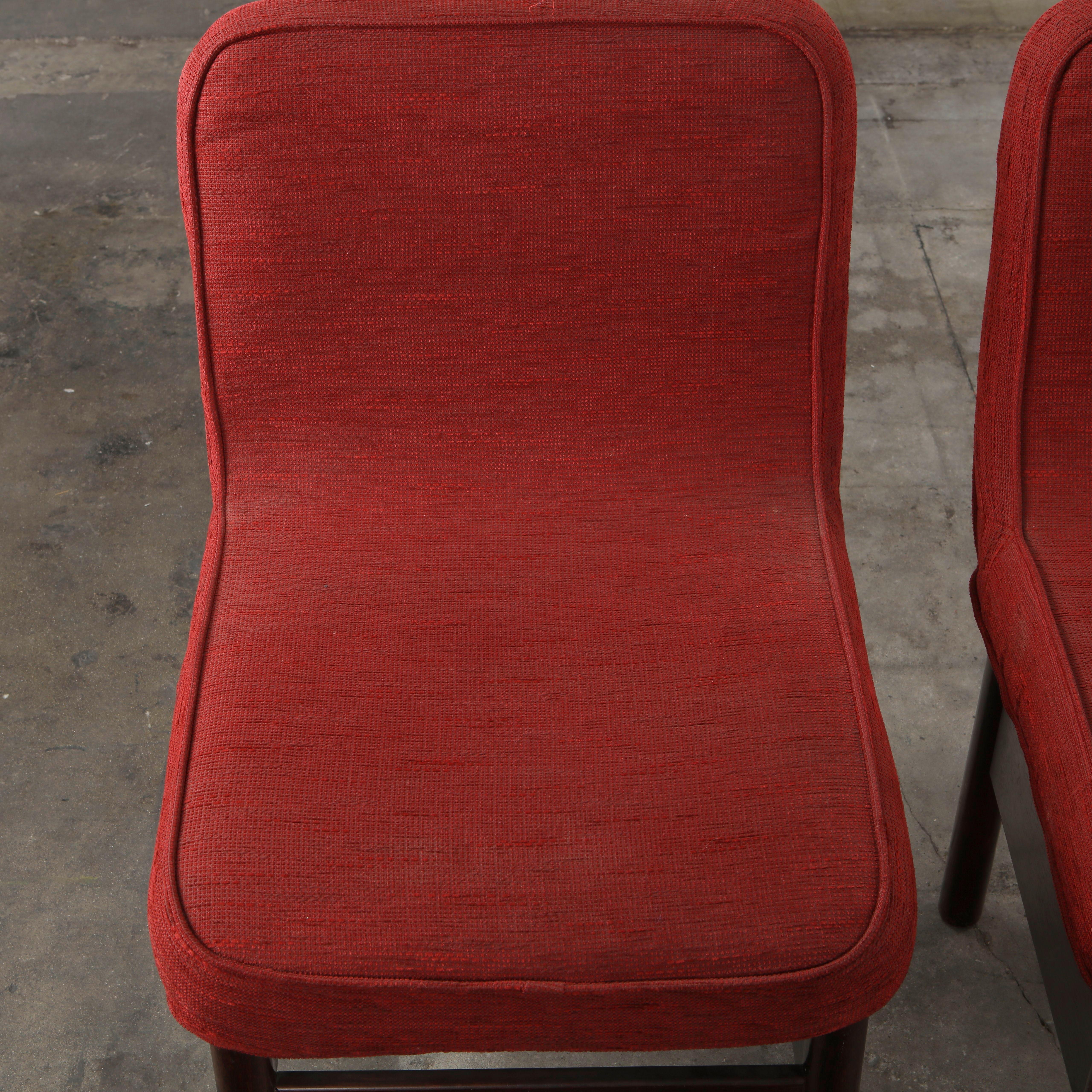 Vittorio Introini for Saporiti, Set of Four Chelsea Chairs, 1960s mediados del siglo XX en venta