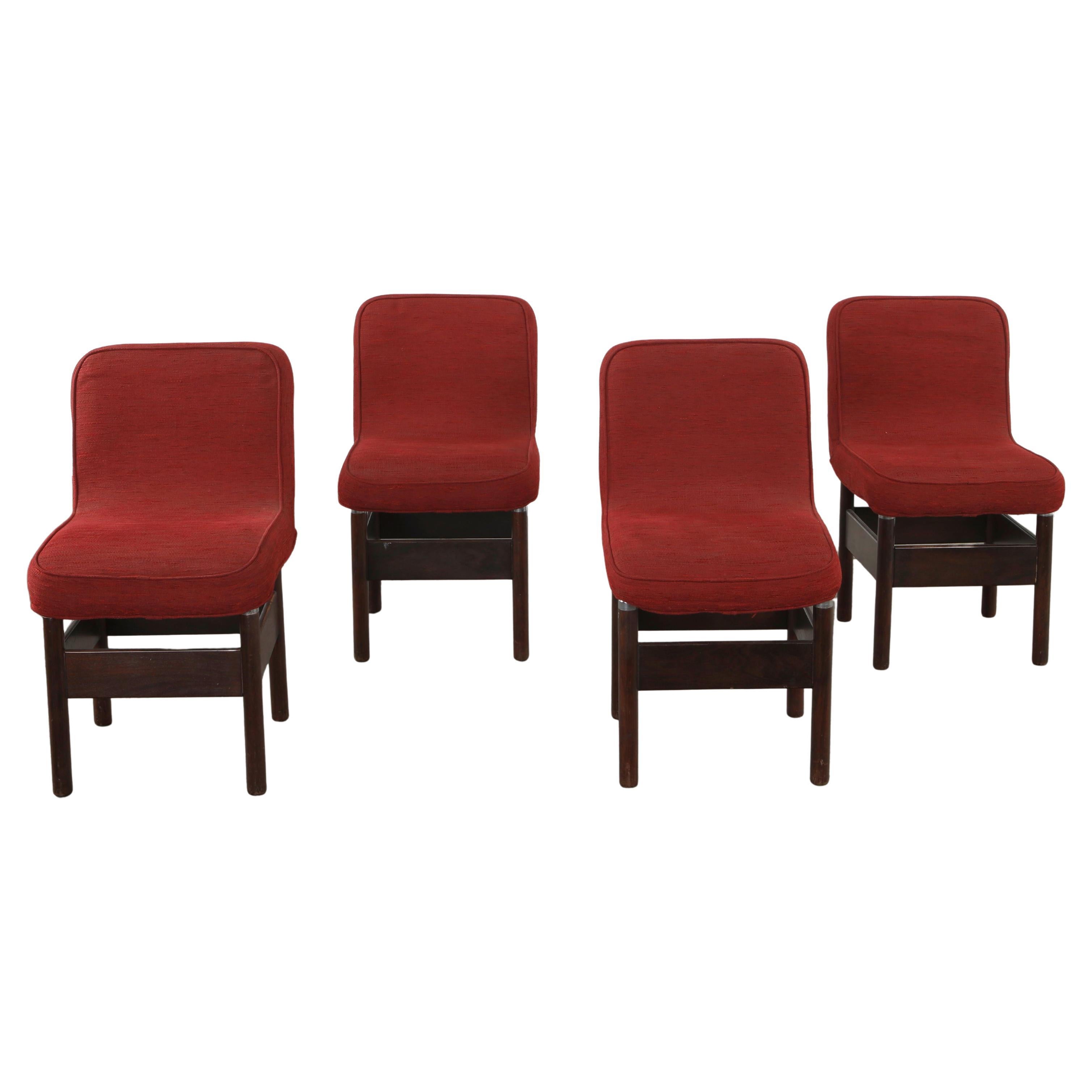 Vittorio Introini for Saporiti, Set of Four Chelsea Chairs, 1960s