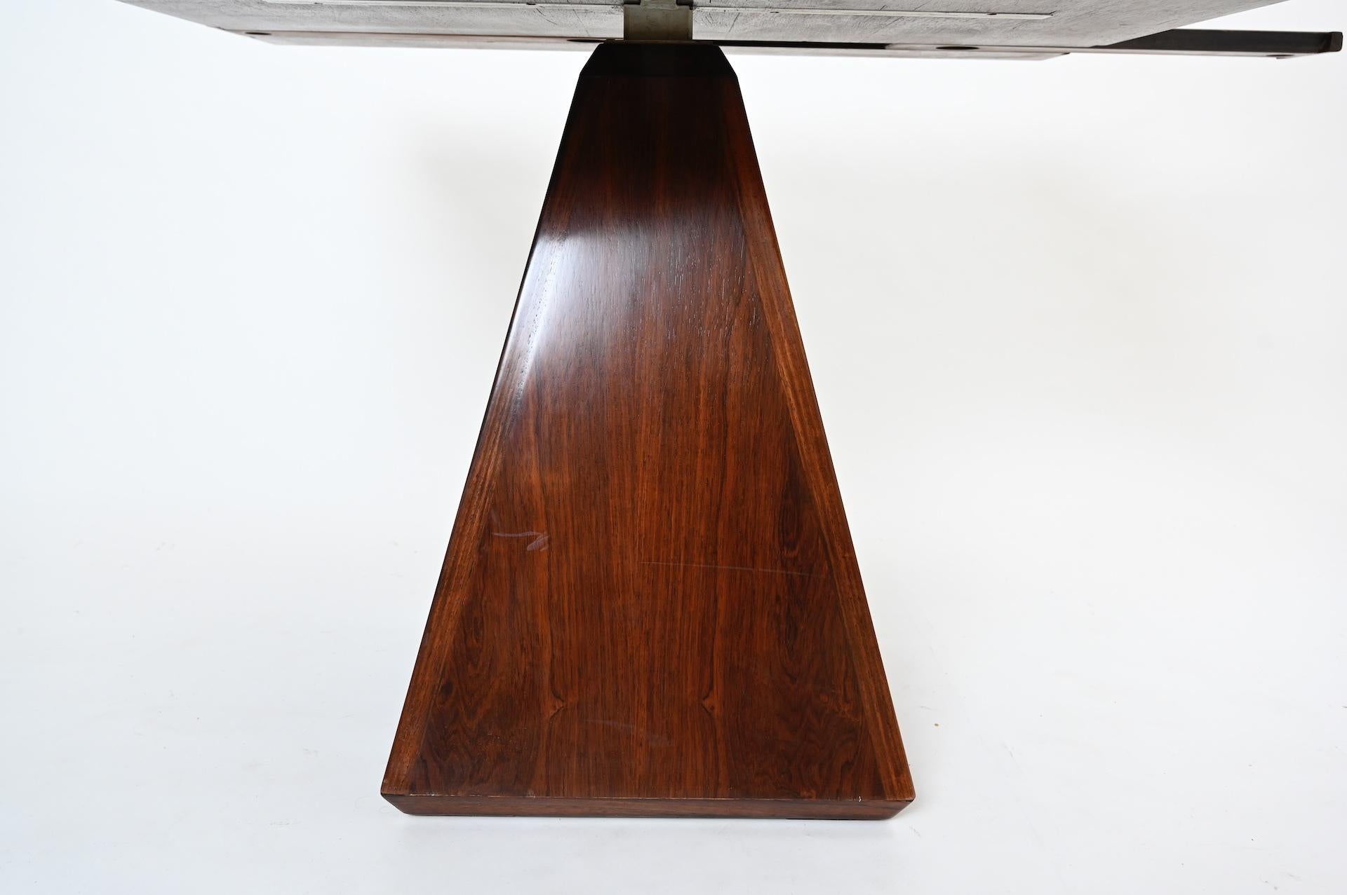 Mid-Century Modern Vittorio Introini Geometric Expanding Dining Table