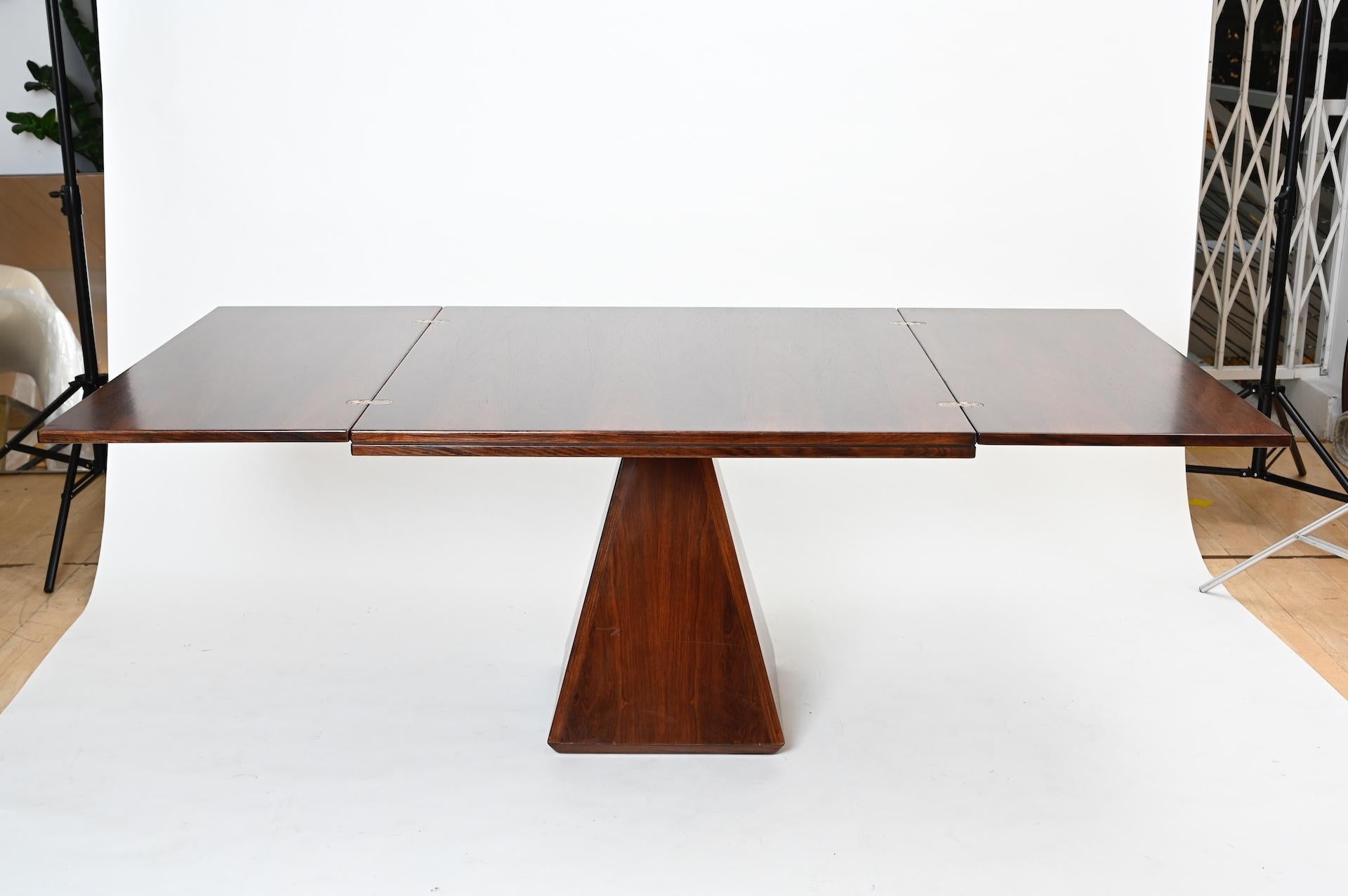 Wood Vittorio Introini Geometric Expanding Dining Table