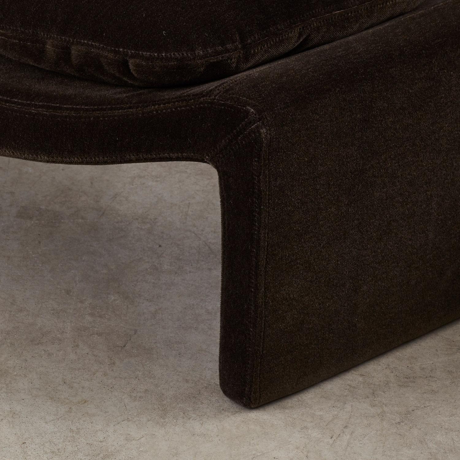 Vittorio Introini P60 chair & ottoman for Saporiti, Italy 1970s. 5