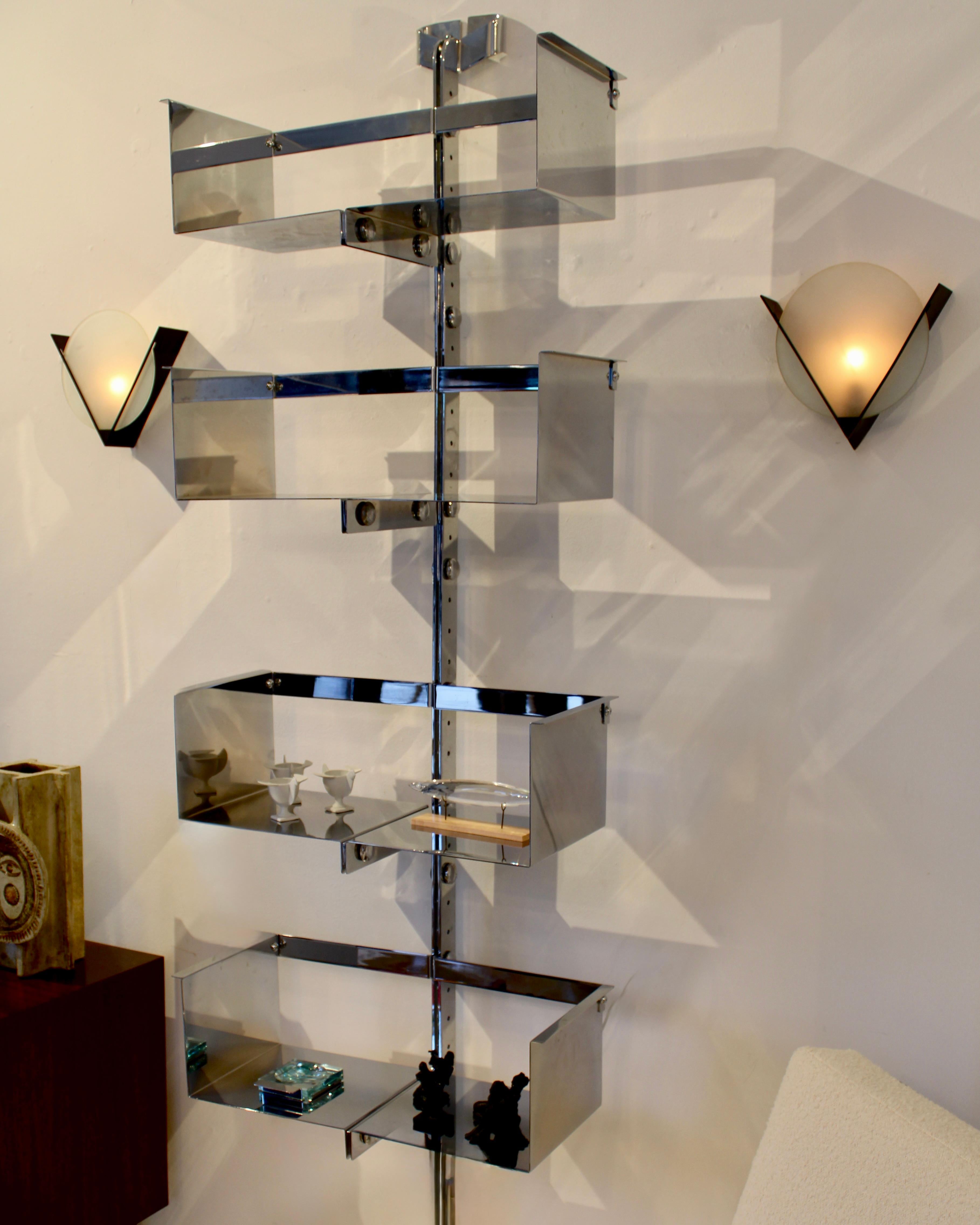 Vittorio Introini Pair of Adjustable Bookshelf Library Systems P700 In Good Condition In Chicago, IL