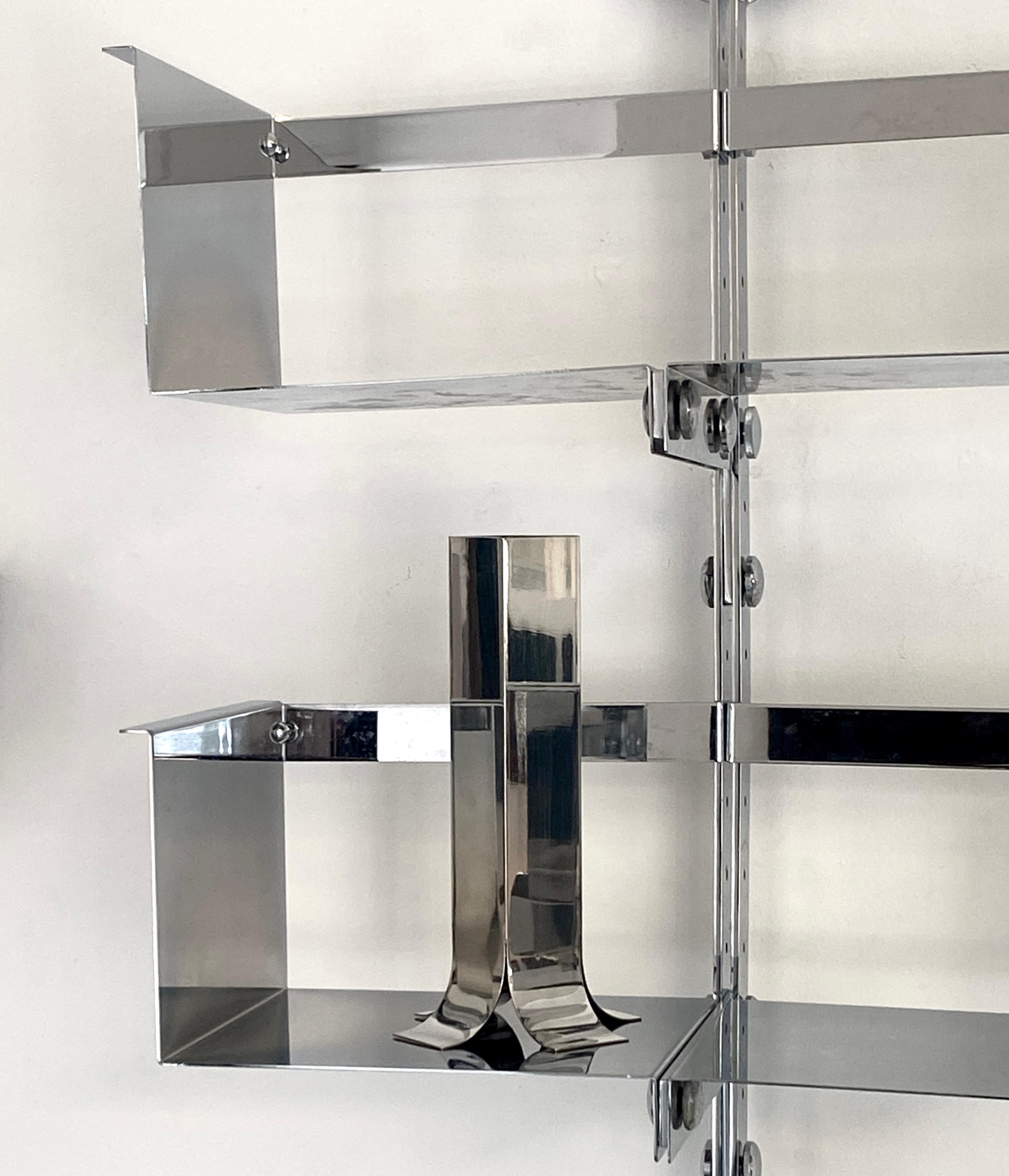 Vittorio Introini Pair of Adjustable Bookshelf Library Systems P700 1