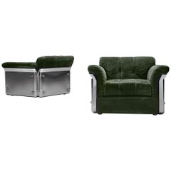 Vittorio Introini Pair of 'Larissa' Lounge Chairs