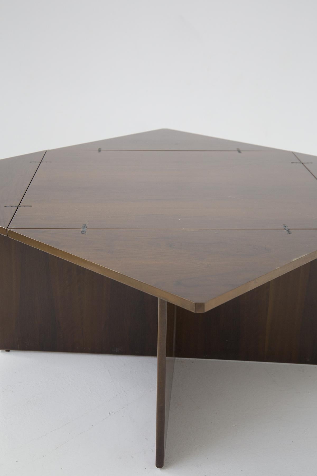 Vittorio Introini Rare Vintage Folding Wooden Table for Sormani 4