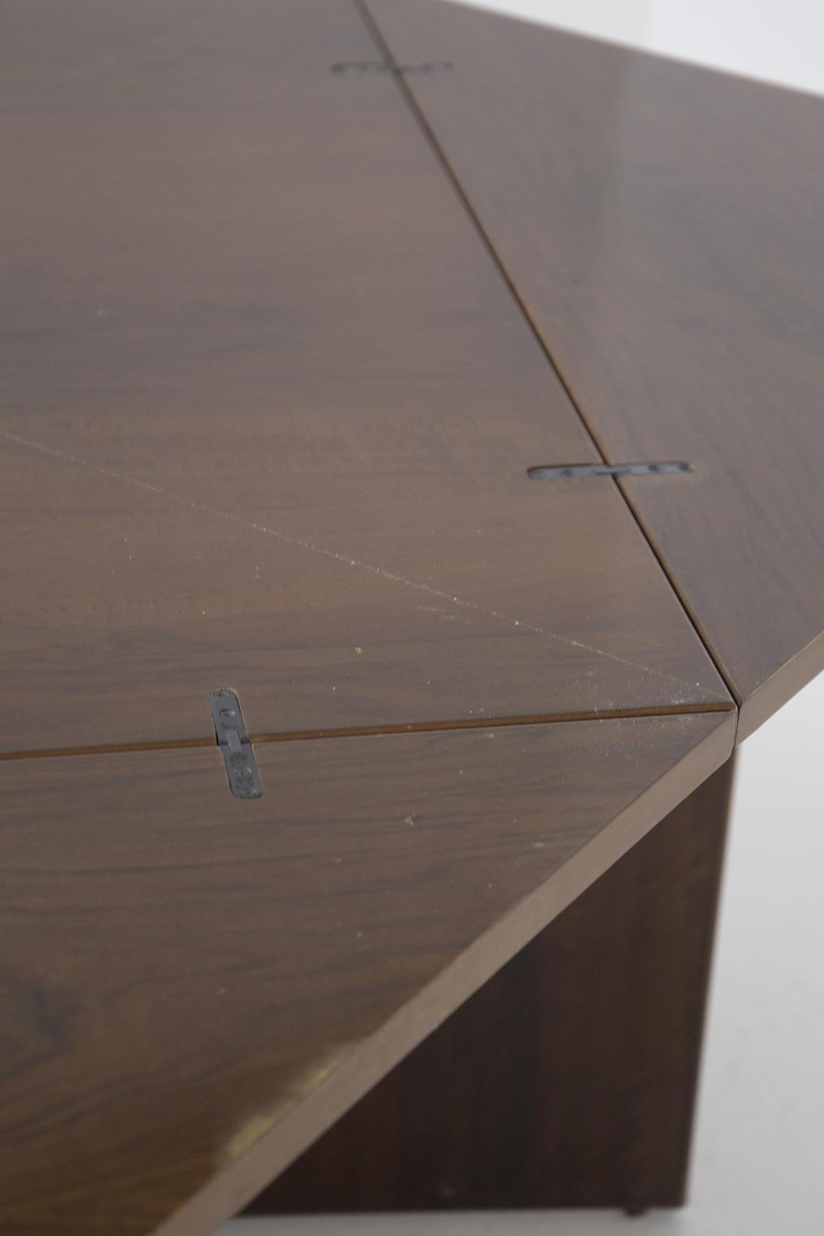 Vittorio Introini Rare Vintage Folding Wooden Table for Sormani 5