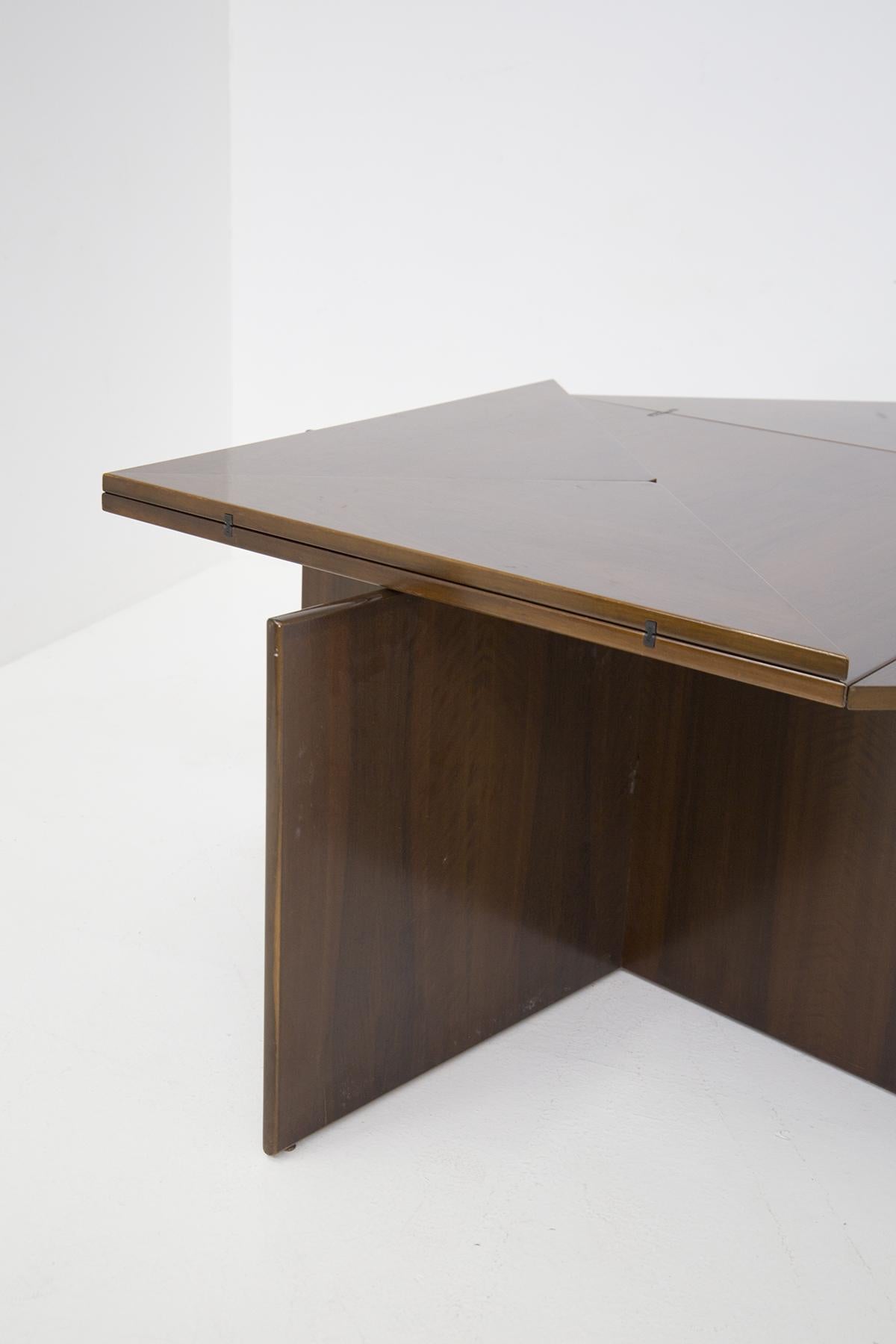 Vittorio Introini Rare Vintage Folding Wooden Table for Sormani 6