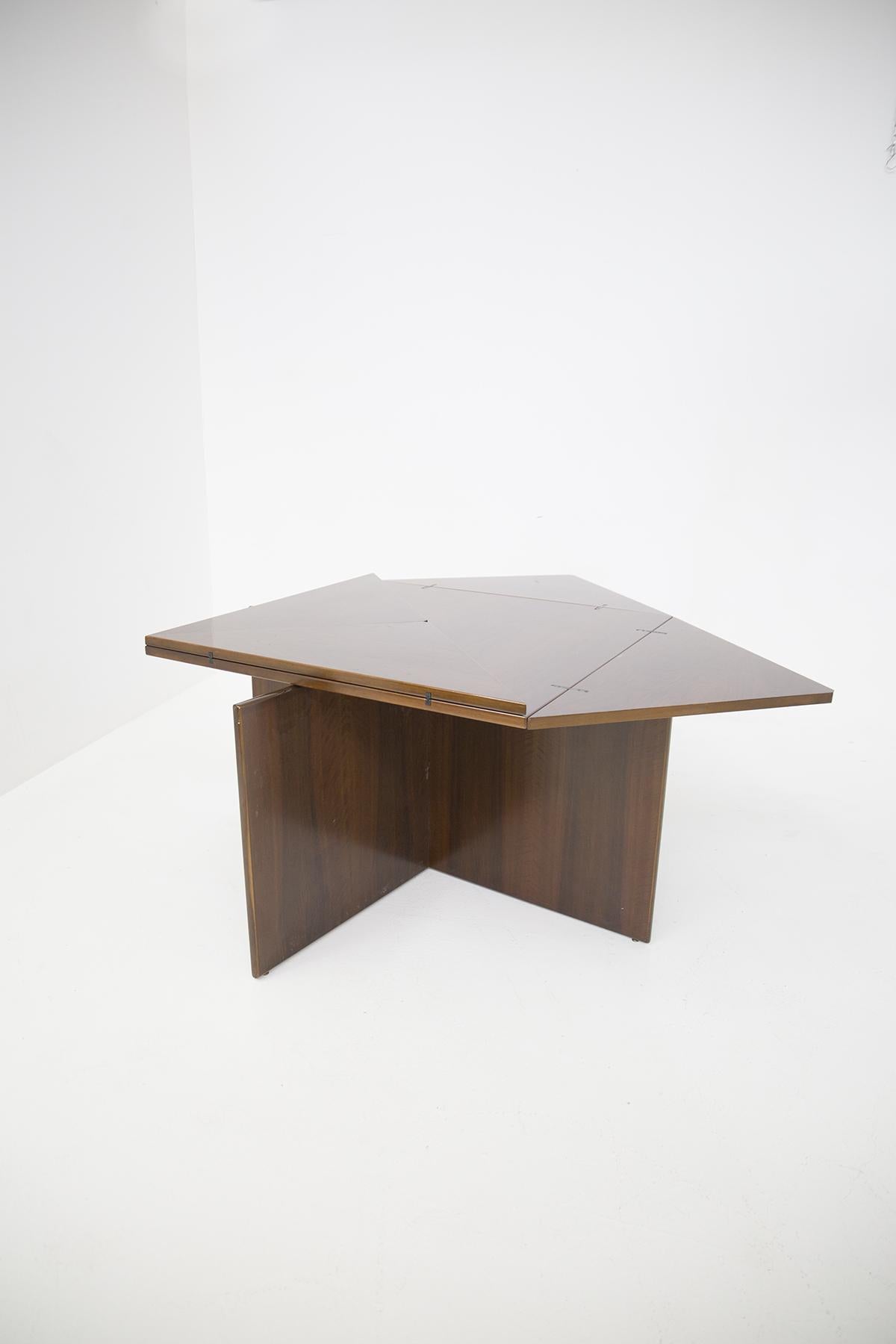 Vittorio Introini Rare Vintage Folding Wooden Table for Sormani 8