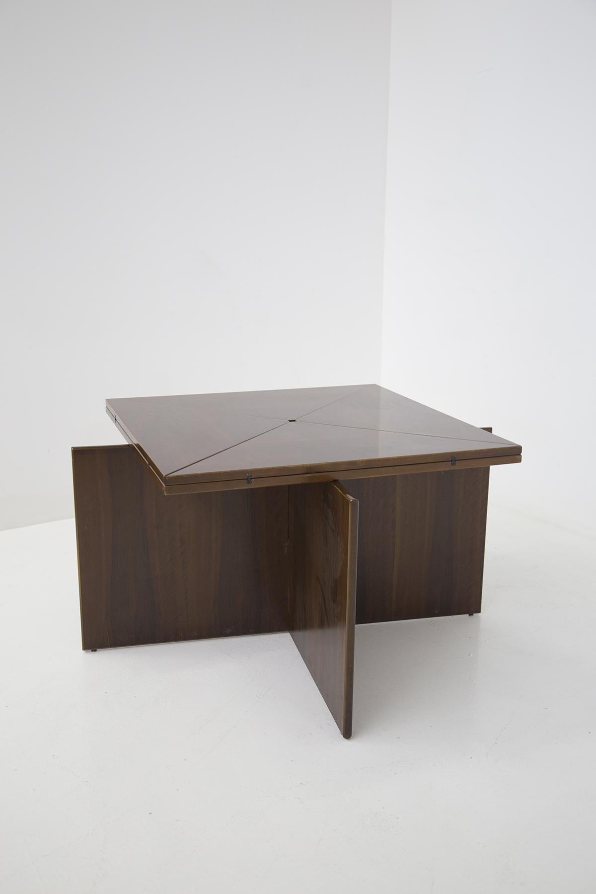 Vittorio Introini Rare Vintage Folding Wooden Table for Sormani 10