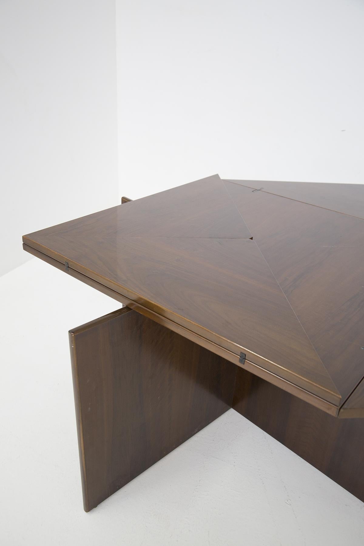 Vittorio Introini Rare Vintage Folding Wooden Table for Sormani 11