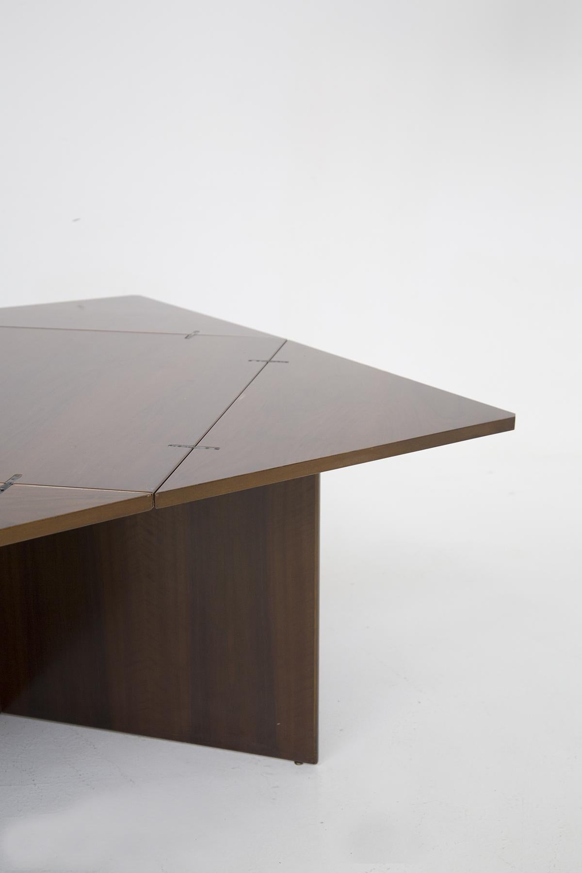 Vittorio Introini Rare Vintage Folding Wooden Table for Sormani 2