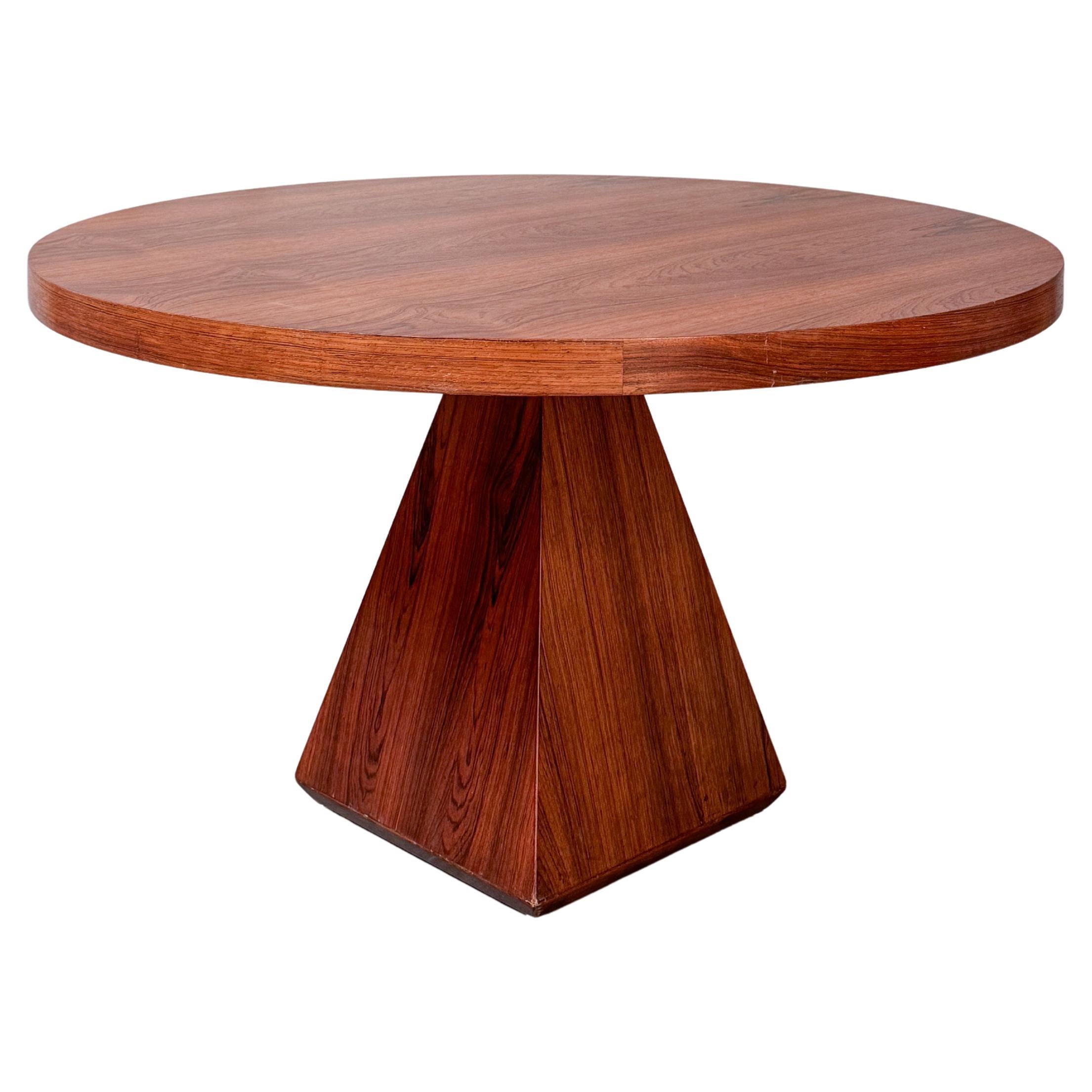 Table de salle à manger Vittorio Introini avec plateau rond, Italie années 1960