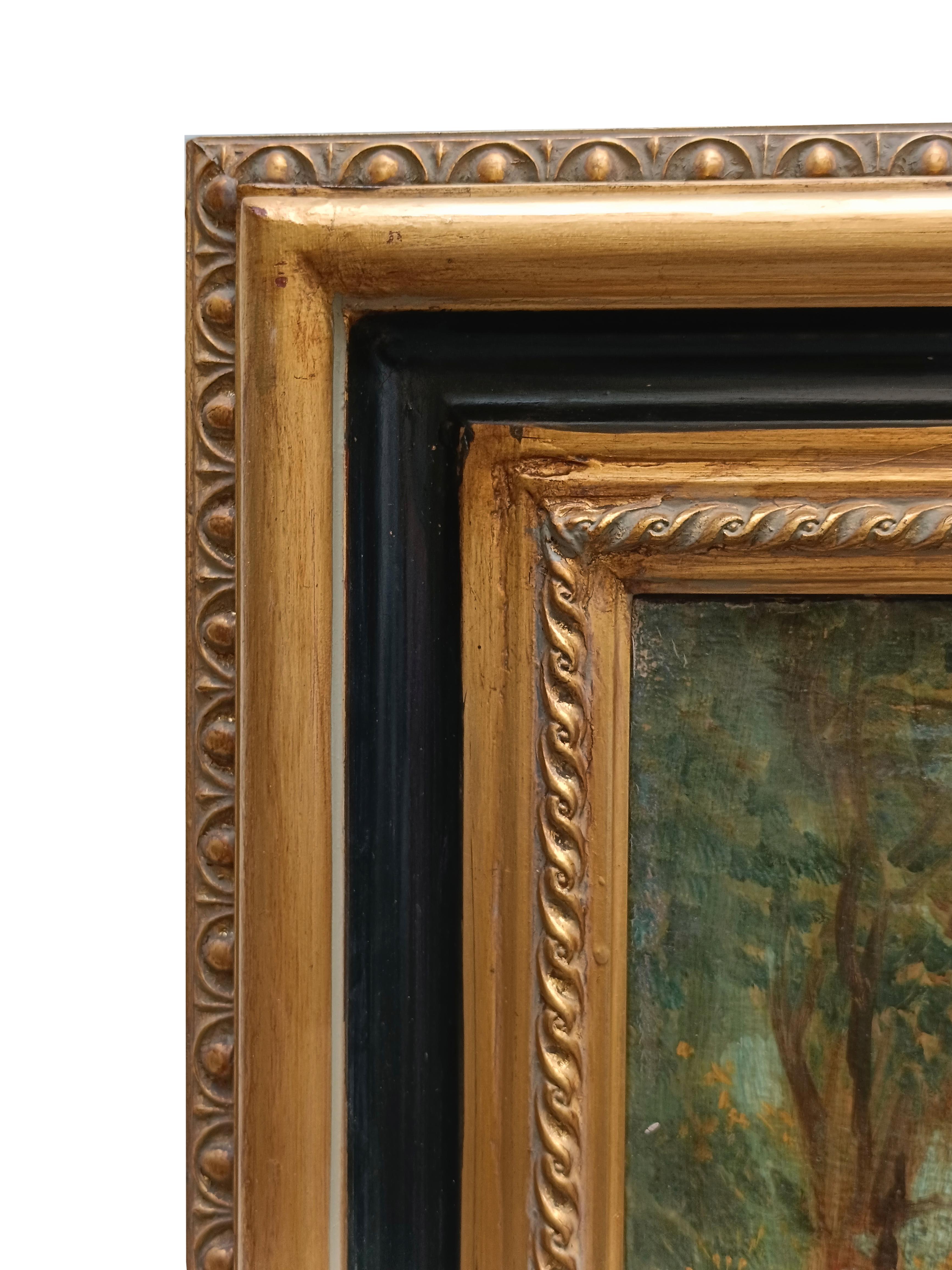 CAPRICCI LANDESCAPE – römische Schule –  Italienisches Öl auf Leinwand Gemälde im Angebot 10