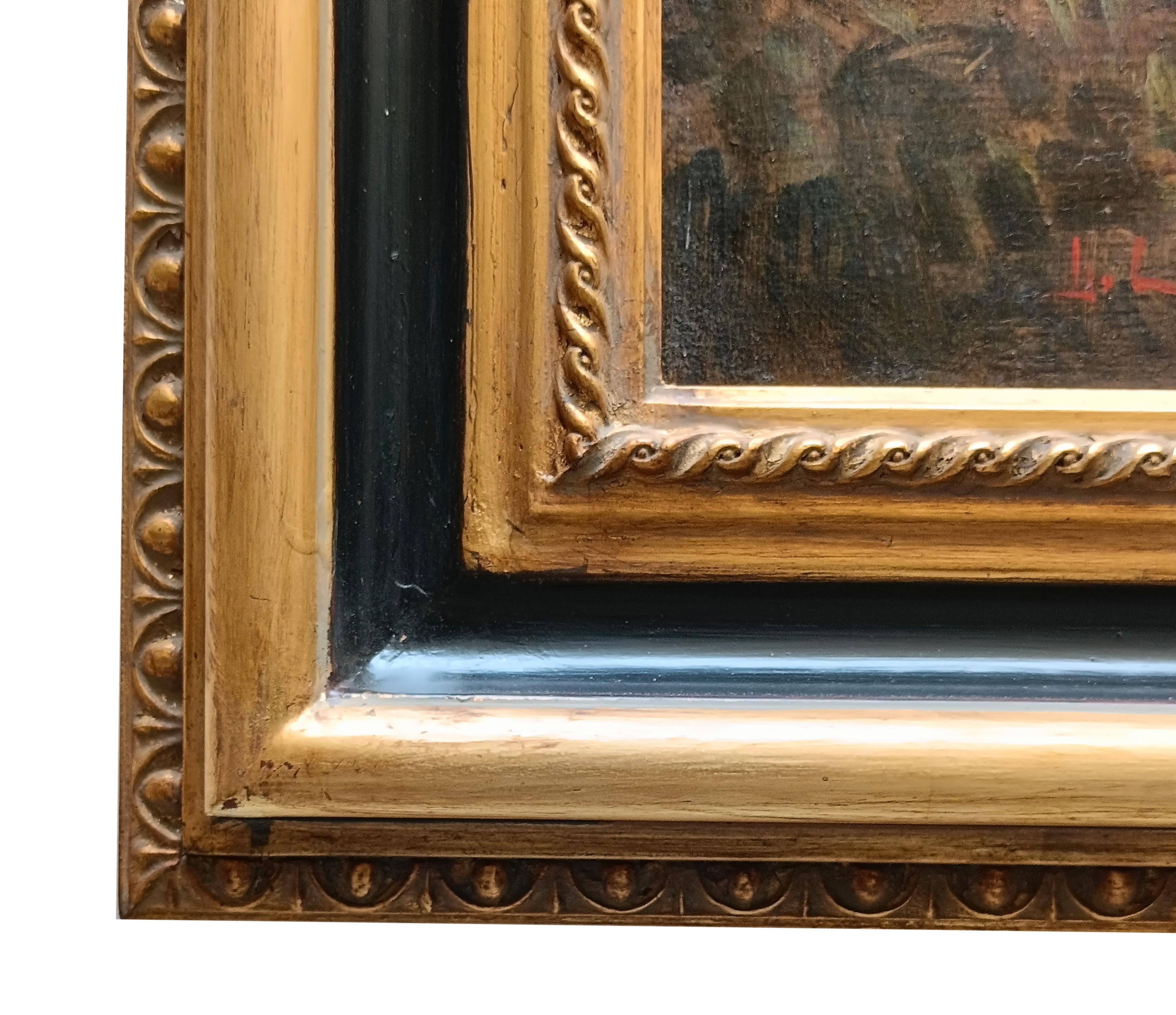 CAPRICCI LANDESCAPE – römische Schule –  Italienisches Öl auf Leinwand Gemälde im Angebot 12