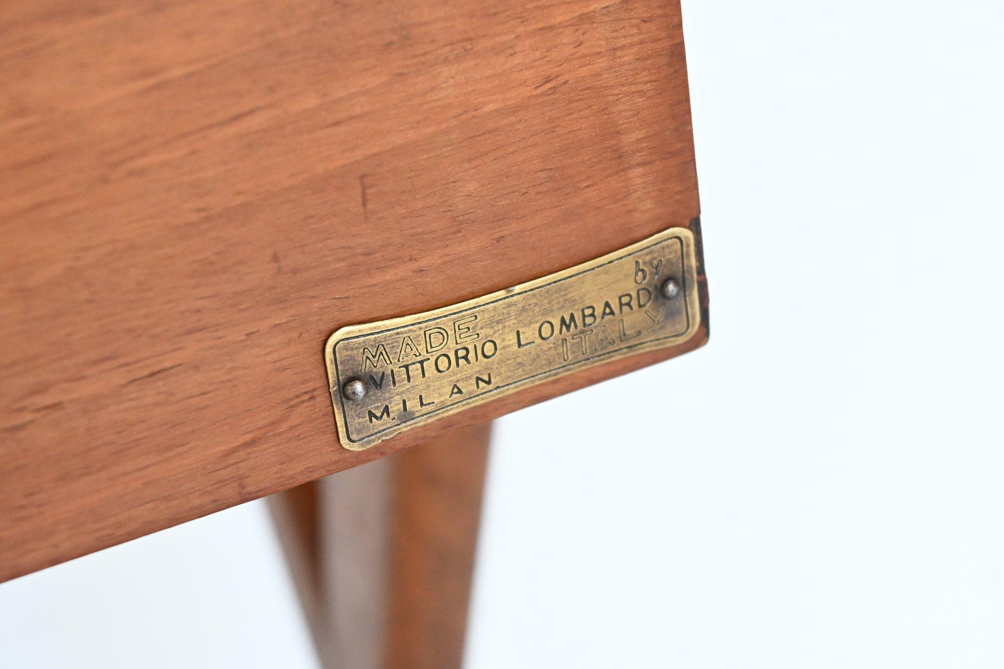 Vittorio Lombardi Mirror Console Table Teak Wood, Italy, 1969 13