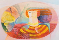 'Dove of Peace', Large Oil, New Figurative Movement, Italian Modernism, Biennale