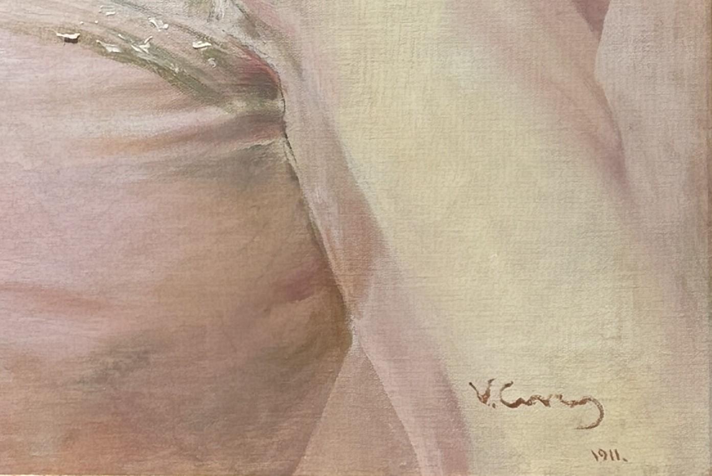 Vittorio Matteo Corcos Porträt der Prinzessin Marija Pawlowna Demidoff (Italian) im Angebot