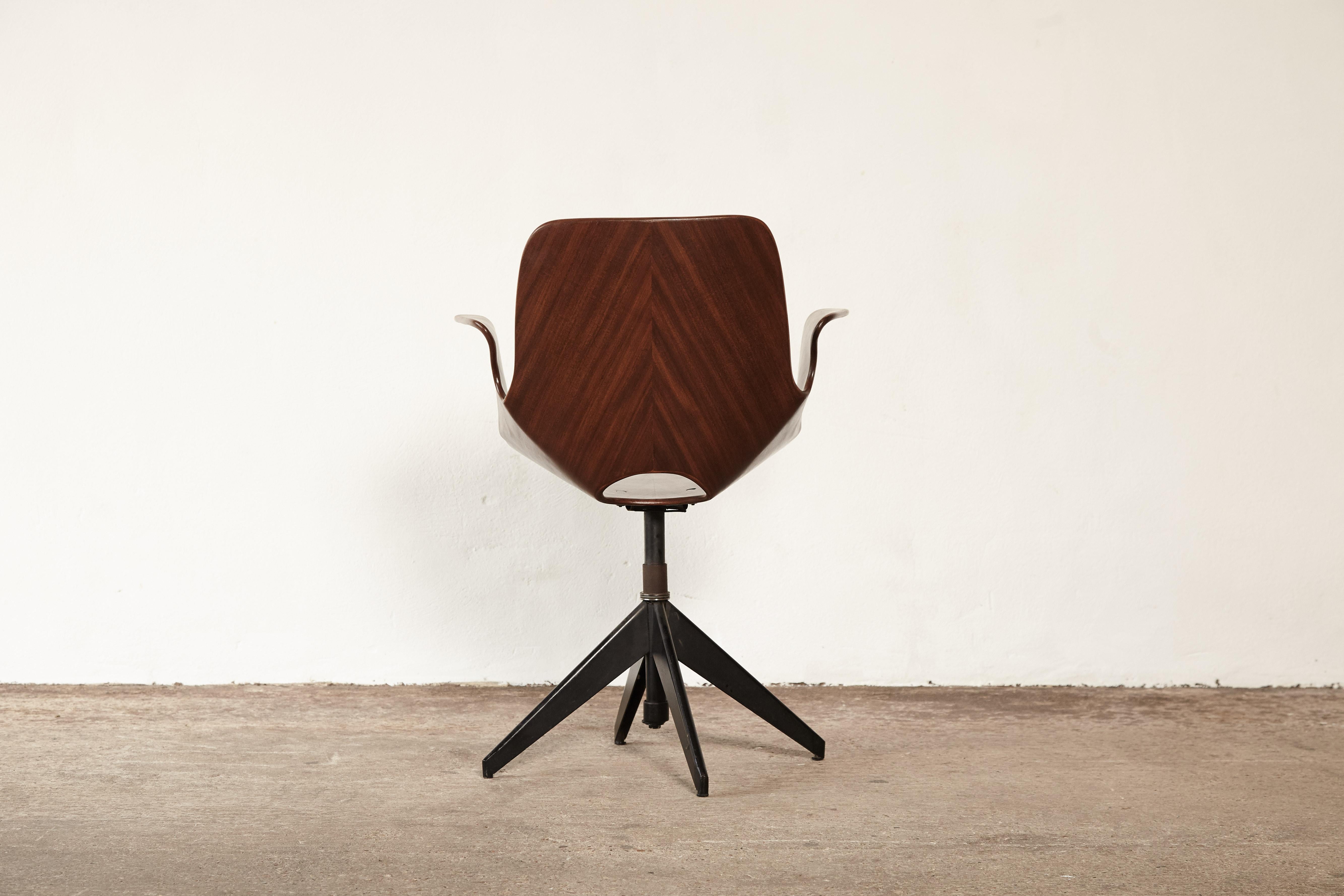 Vittorio Nobili for Fratelli Tagliabue Desk Chair, Italy, 1950s In Good Condition In London, GB