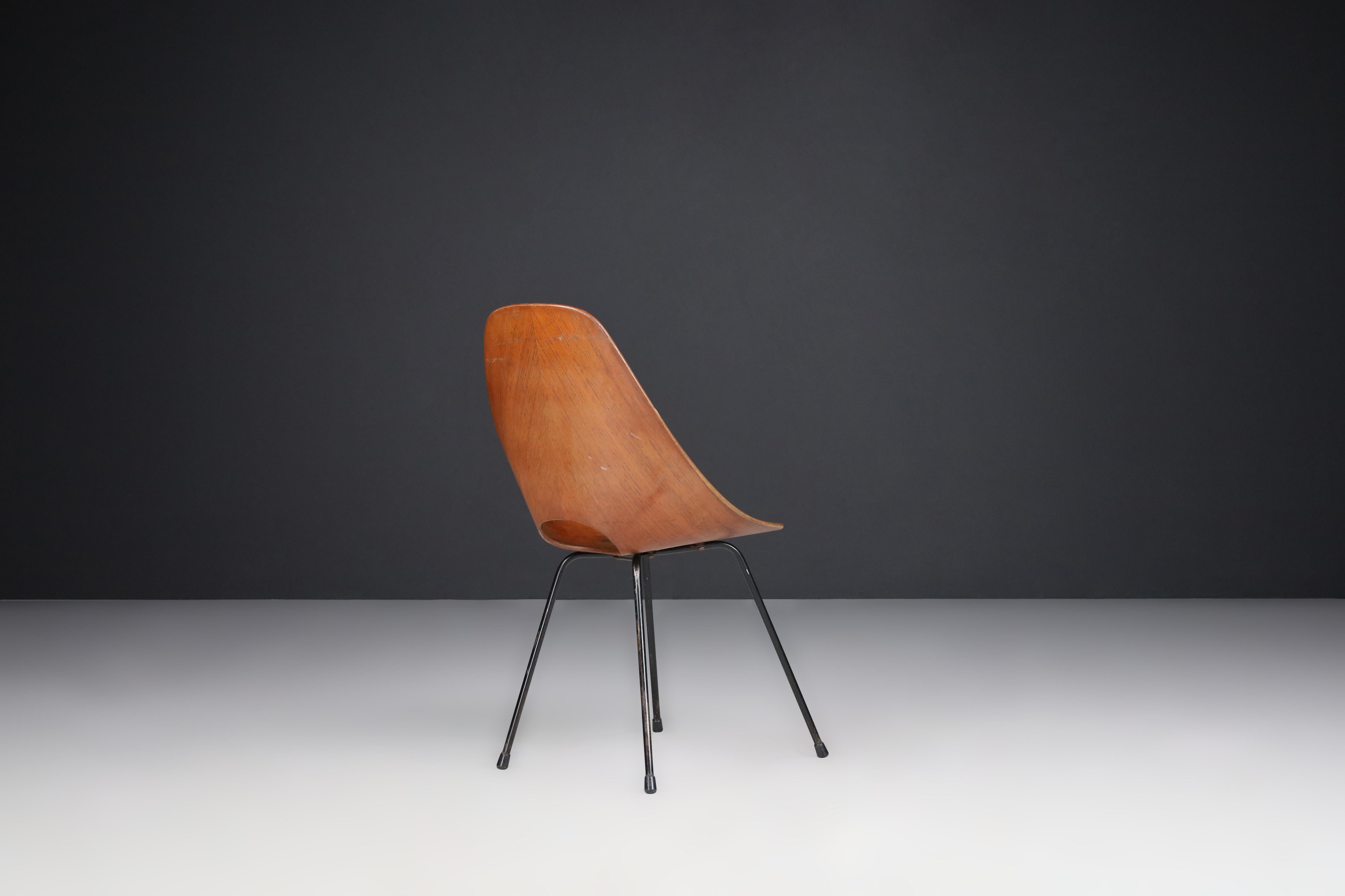 Vittorio Nobili for Fratelli Tagliabue Medea Dining Chairs, Italy, 1955 For Sale 3