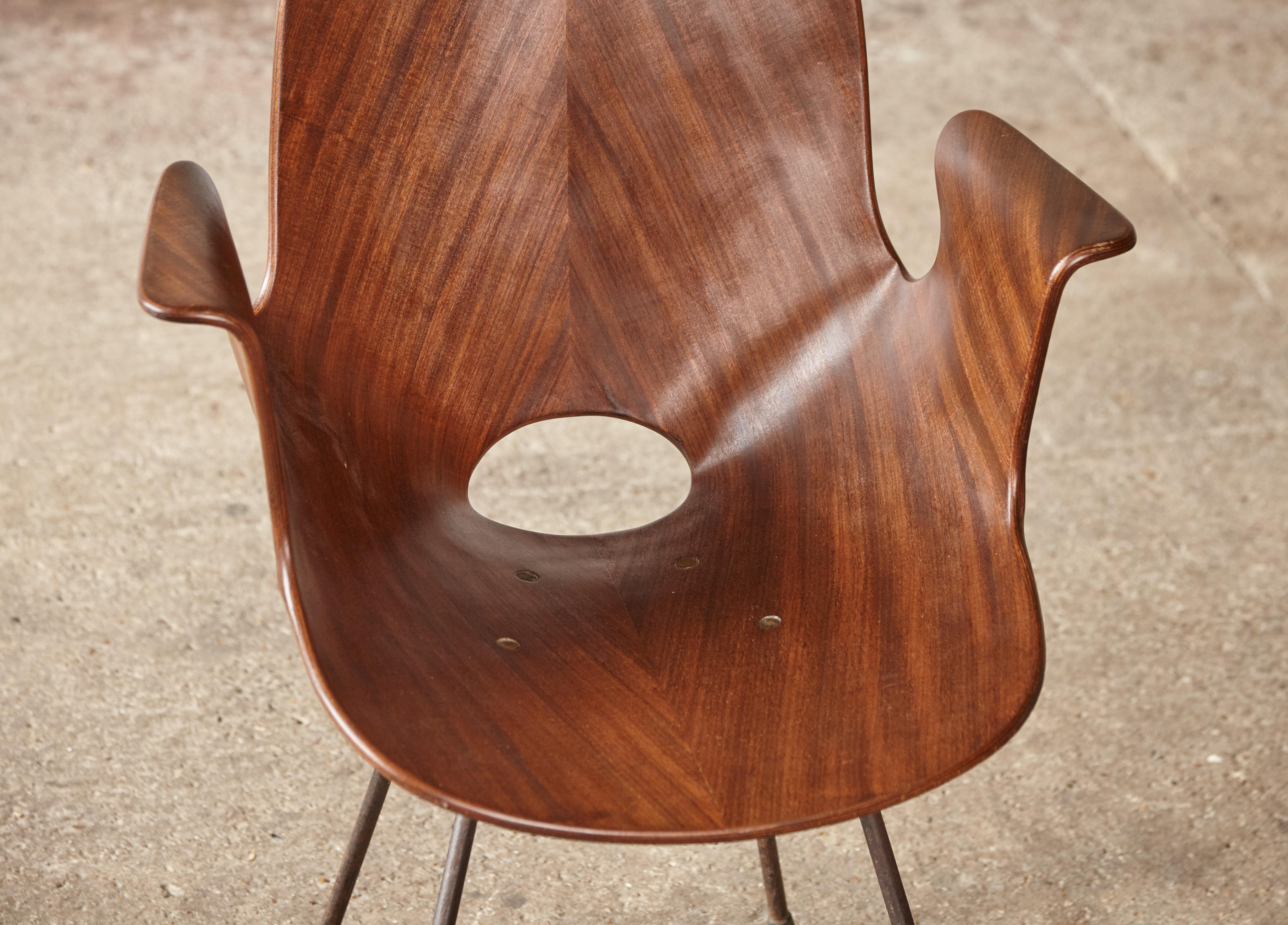 Vittorio Nobili for Fratelli Tagliabue Medea Chair, Italy, 1950s For Sale 6