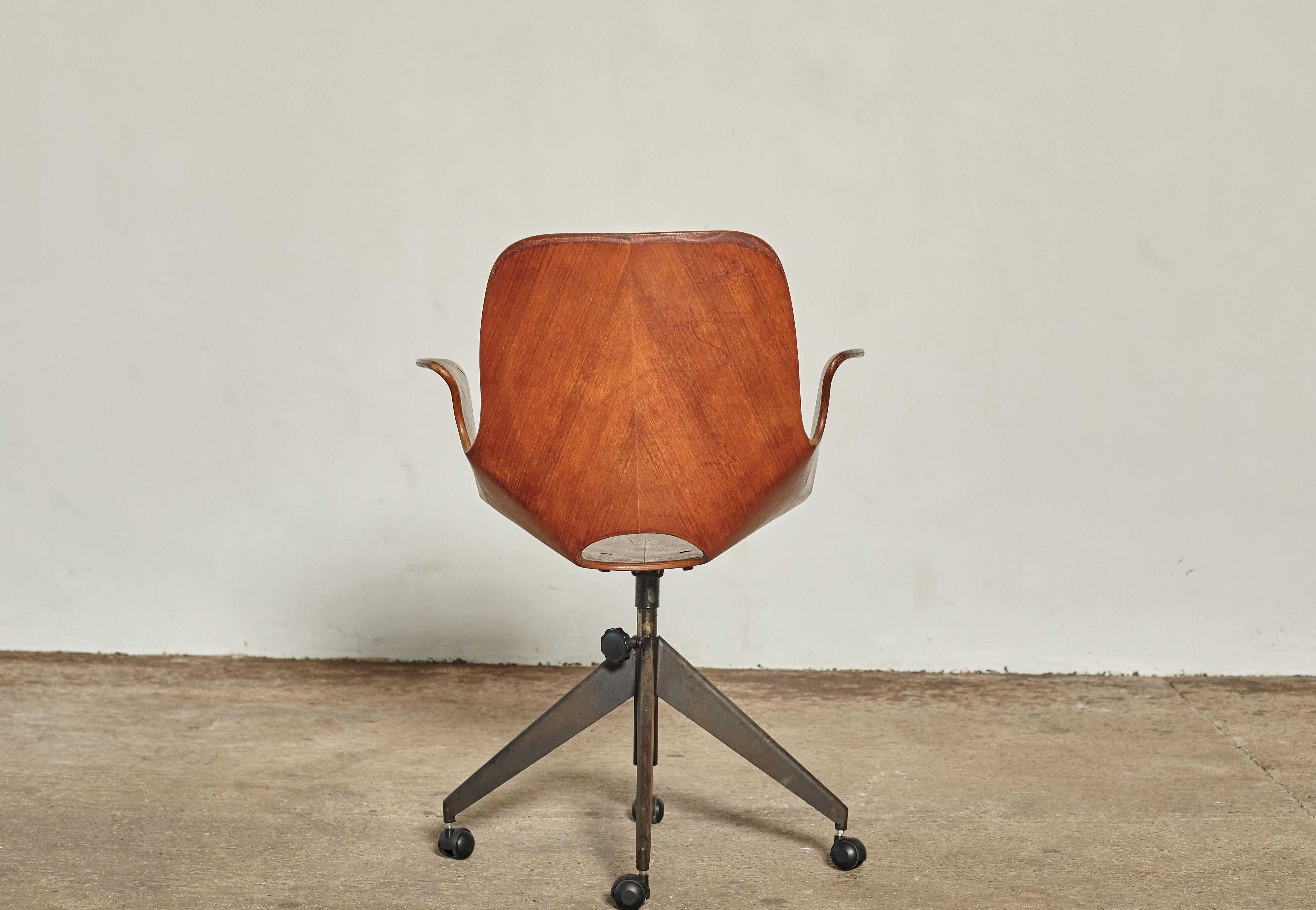 20th Century Vittorio Nobili for Fratelli Tagliabue Medea Desk Chair, Italy, 1950s