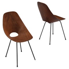 Vittorio Nobili for Tagliabue 'Medea' Dining Chairs in Mahogany