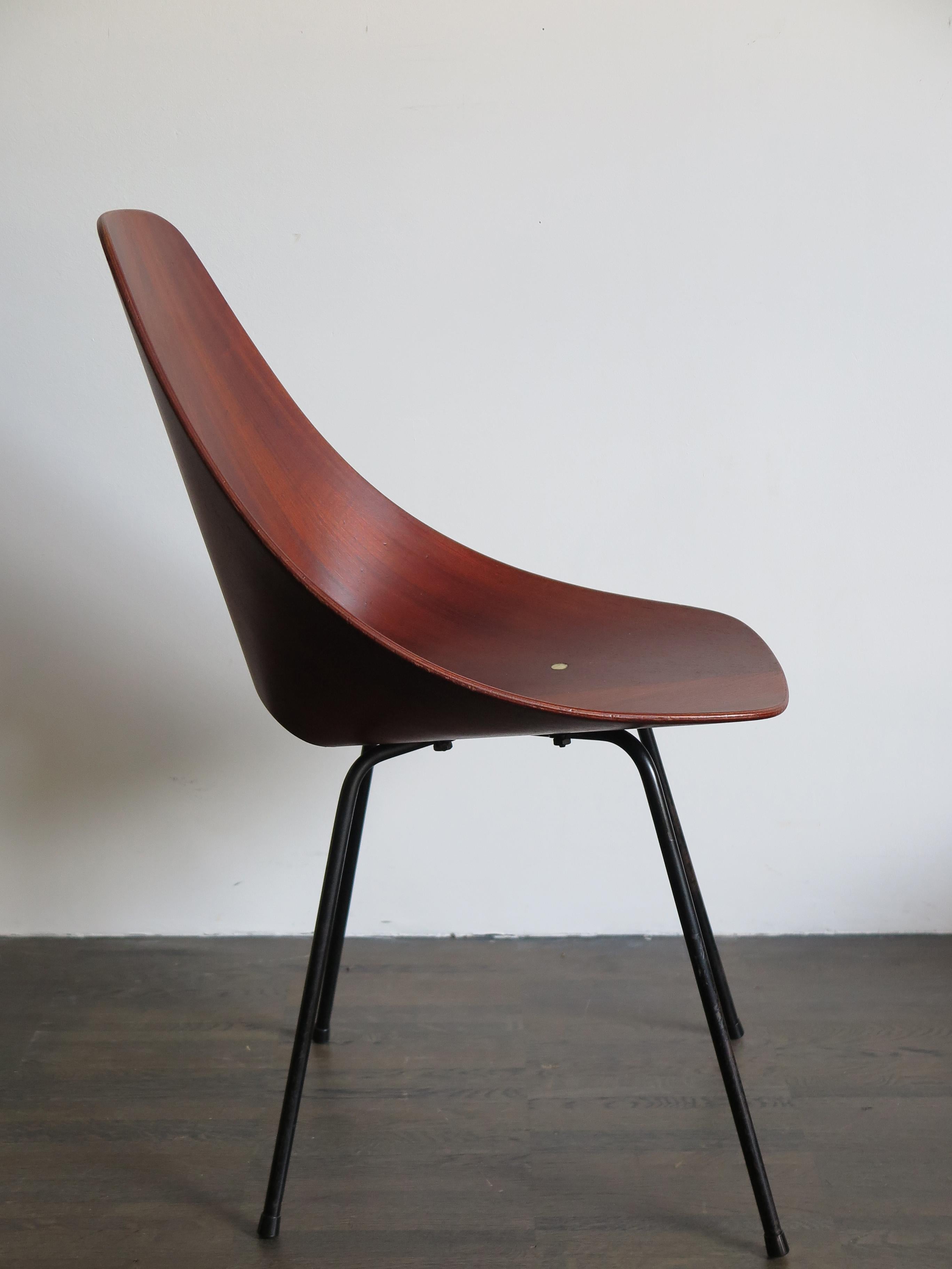 Vittorio Nobili Italian Wood Chairs Model Medea for Fratelli Tagliabue, 1950s For Sale 1