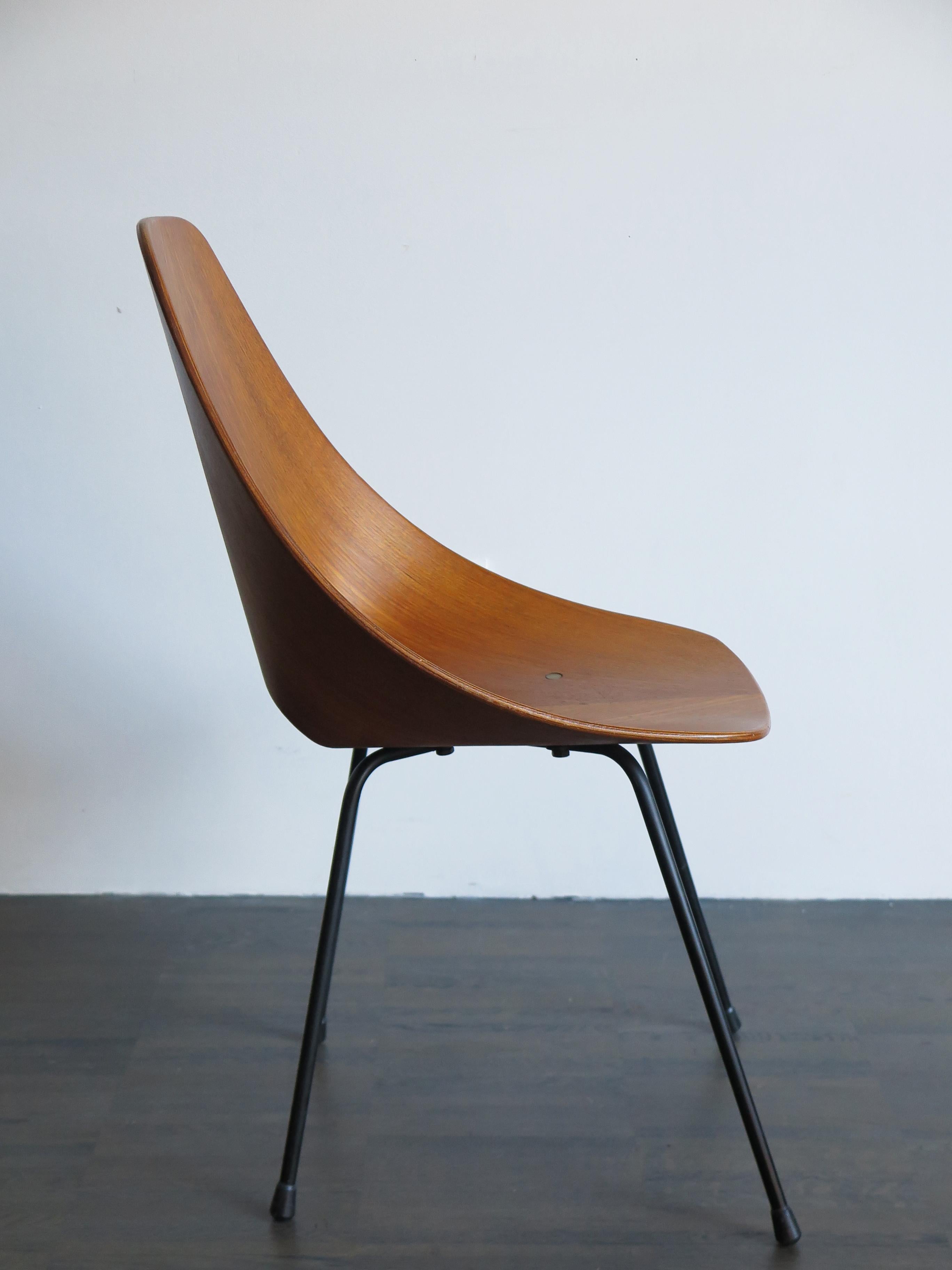 Vittorio Nobili Italian Wood Medea Chairs for Fratelli Tagliabue, 1950s For Sale 3