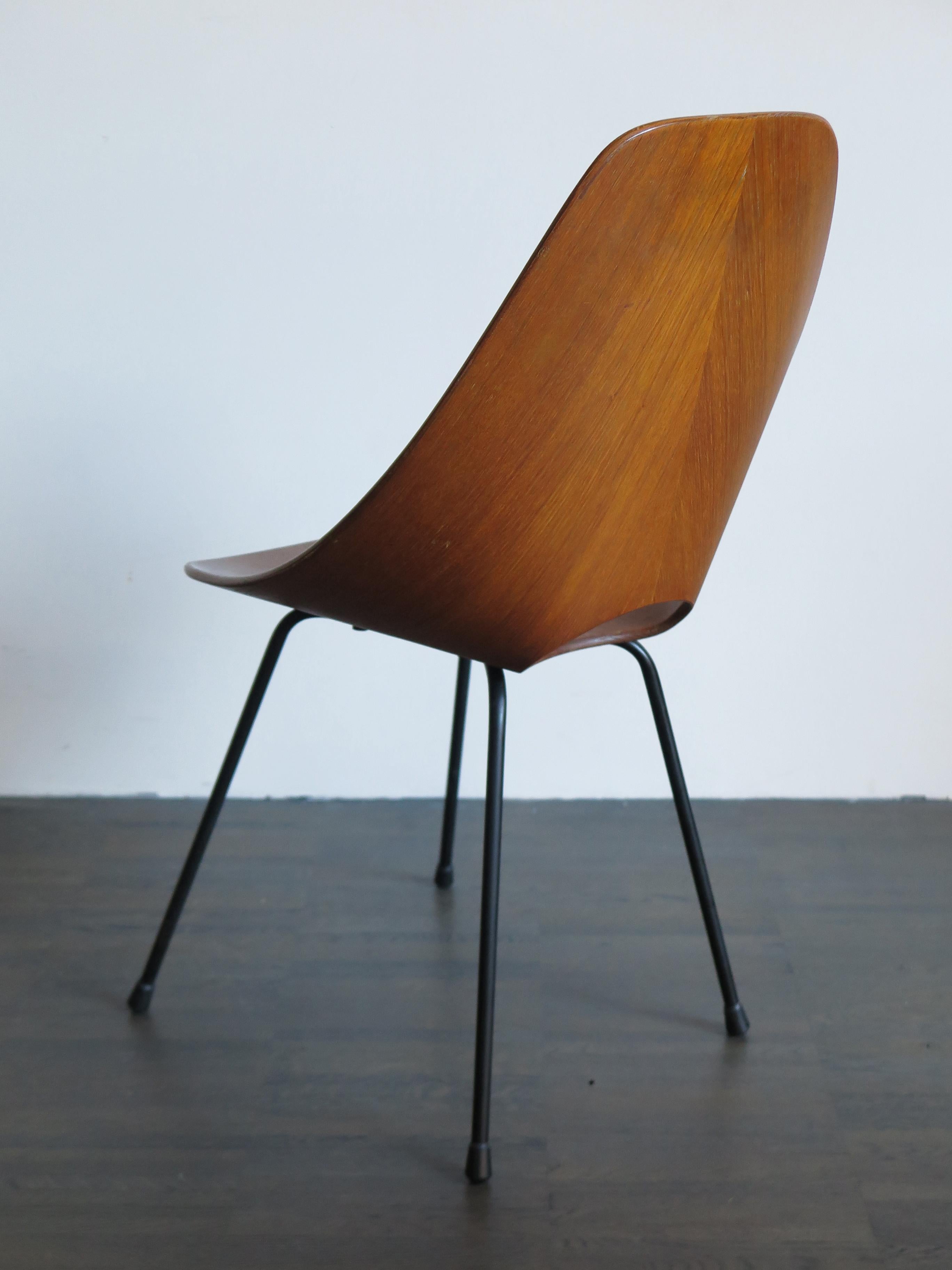 Vittorio Nobili Italian Wood Medea Chairs for Fratelli Tagliabue, 1950s For Sale 5