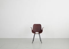 Vittorio Nobili Poltrona italiana in legno "Medea 102", Fratelli Tagliabue, 1956