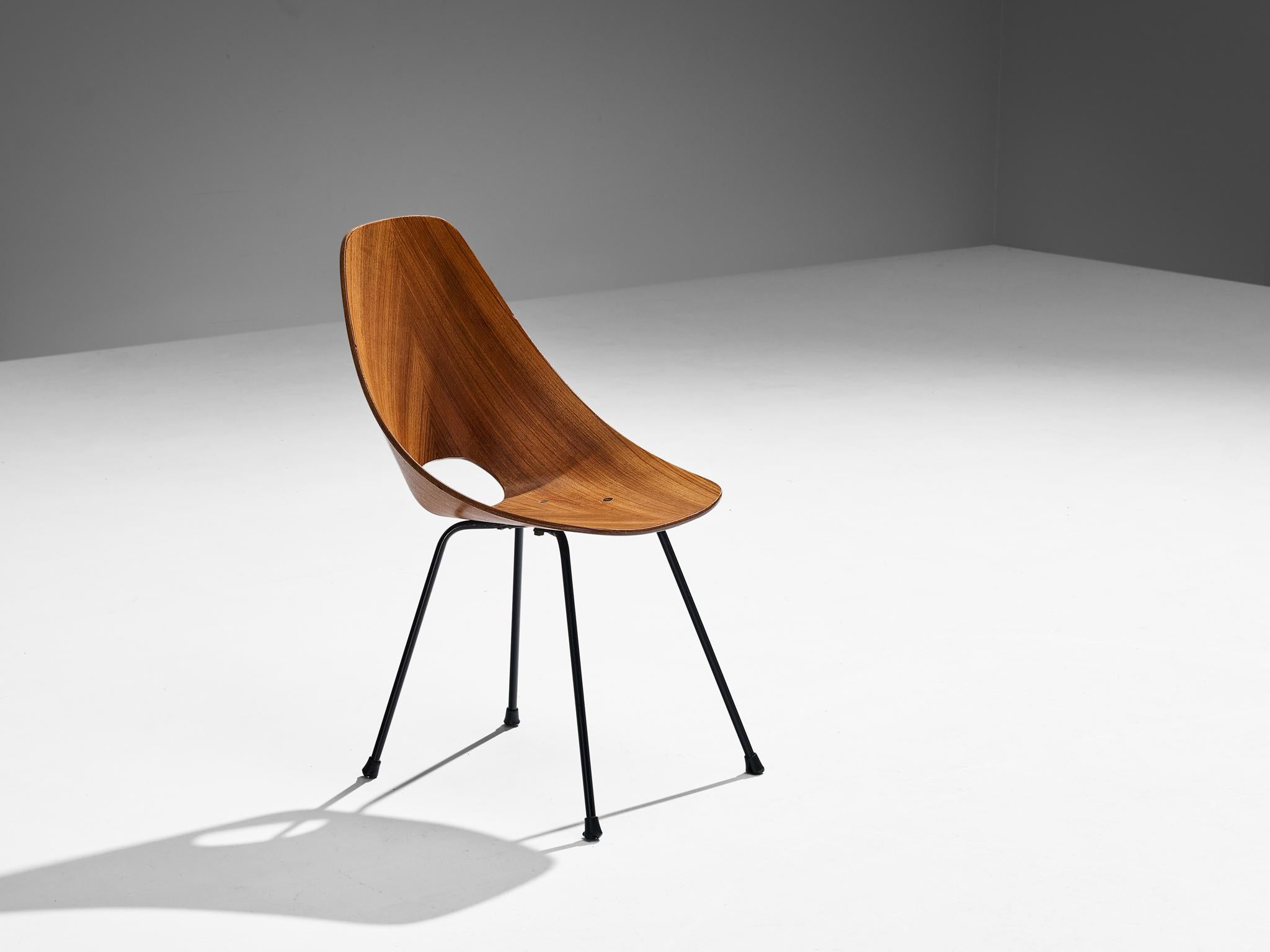 Medea Chair Vittorio Nobili 'Medea' Dining Chair in Teak For Sale at 1stDibs