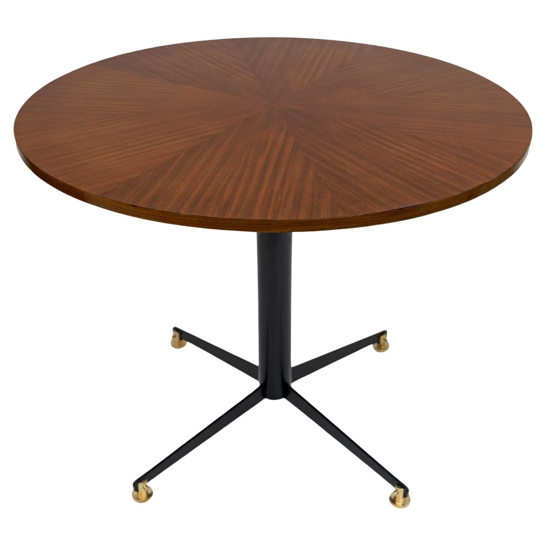 Italian MidCentury Modern Round Dining Table For Sale at 1stDibs