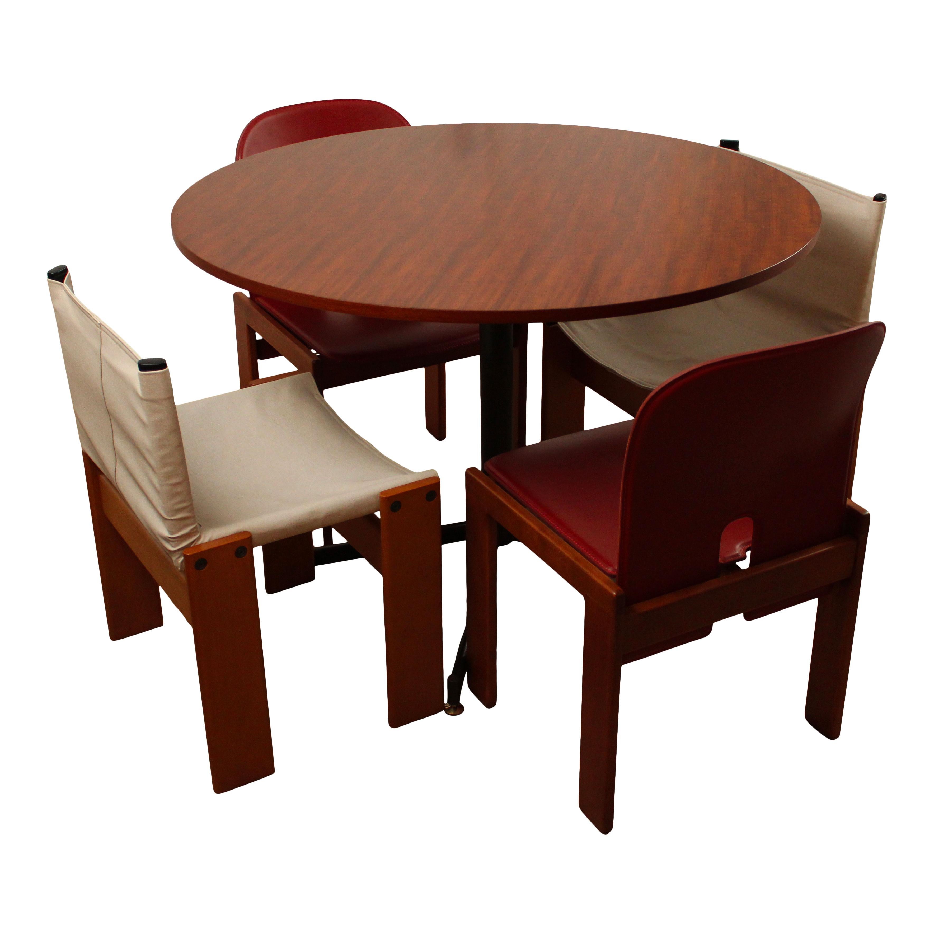 Fer Vittorio Nobili Table Medea en teck du milieu du siècle, 1956 en vente