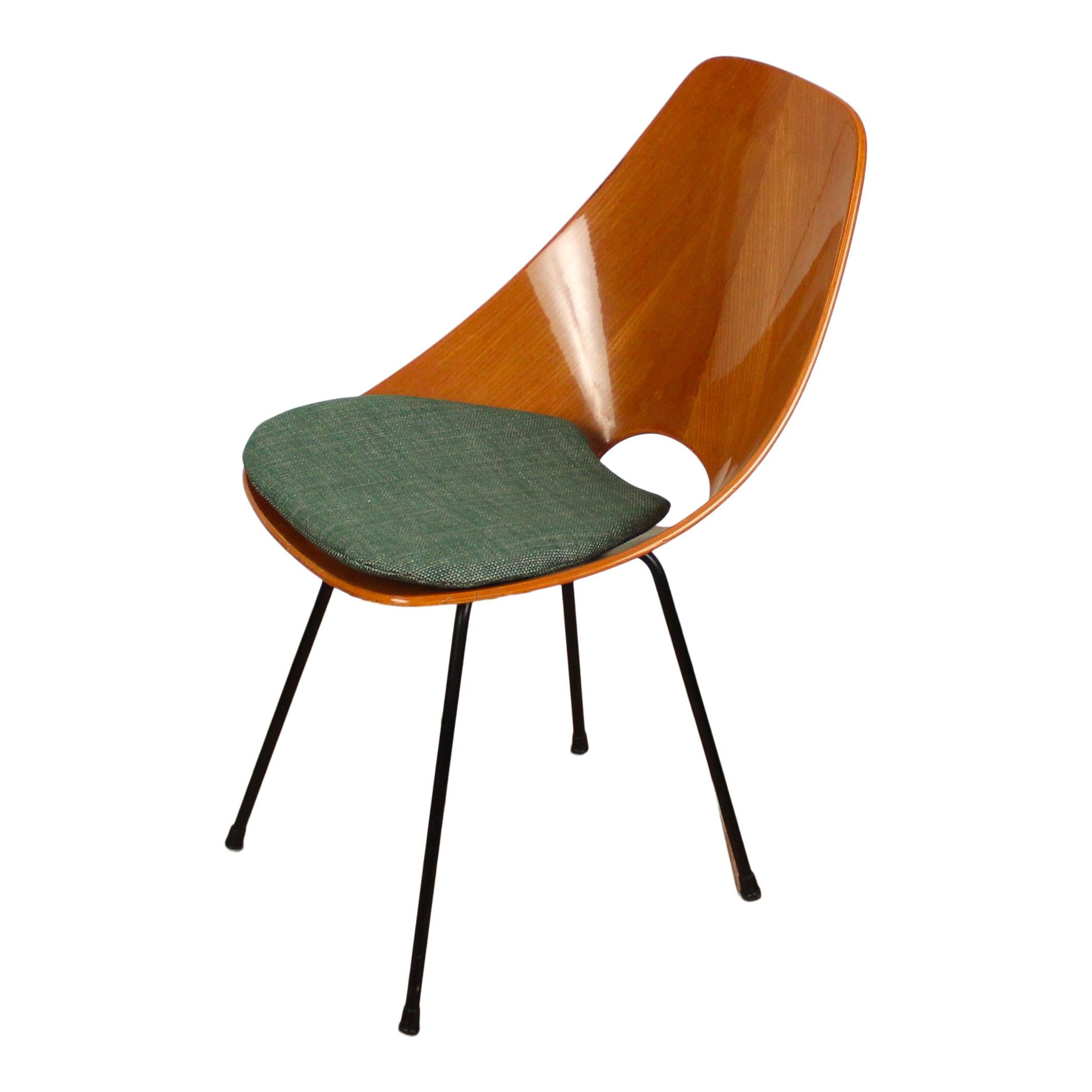 Vittorio Nobili Midcentury Beech Wood Medea Dining Room Chairs, 1956, Set of 4 For Sale 4