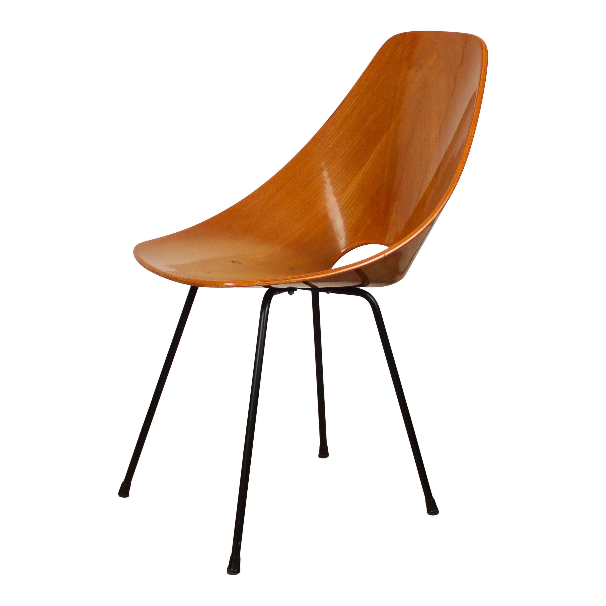 Vittorio Nobili Midcentury Beech Wood Medea Dining Room Chairs, 1956, Set of 4 For Sale 5