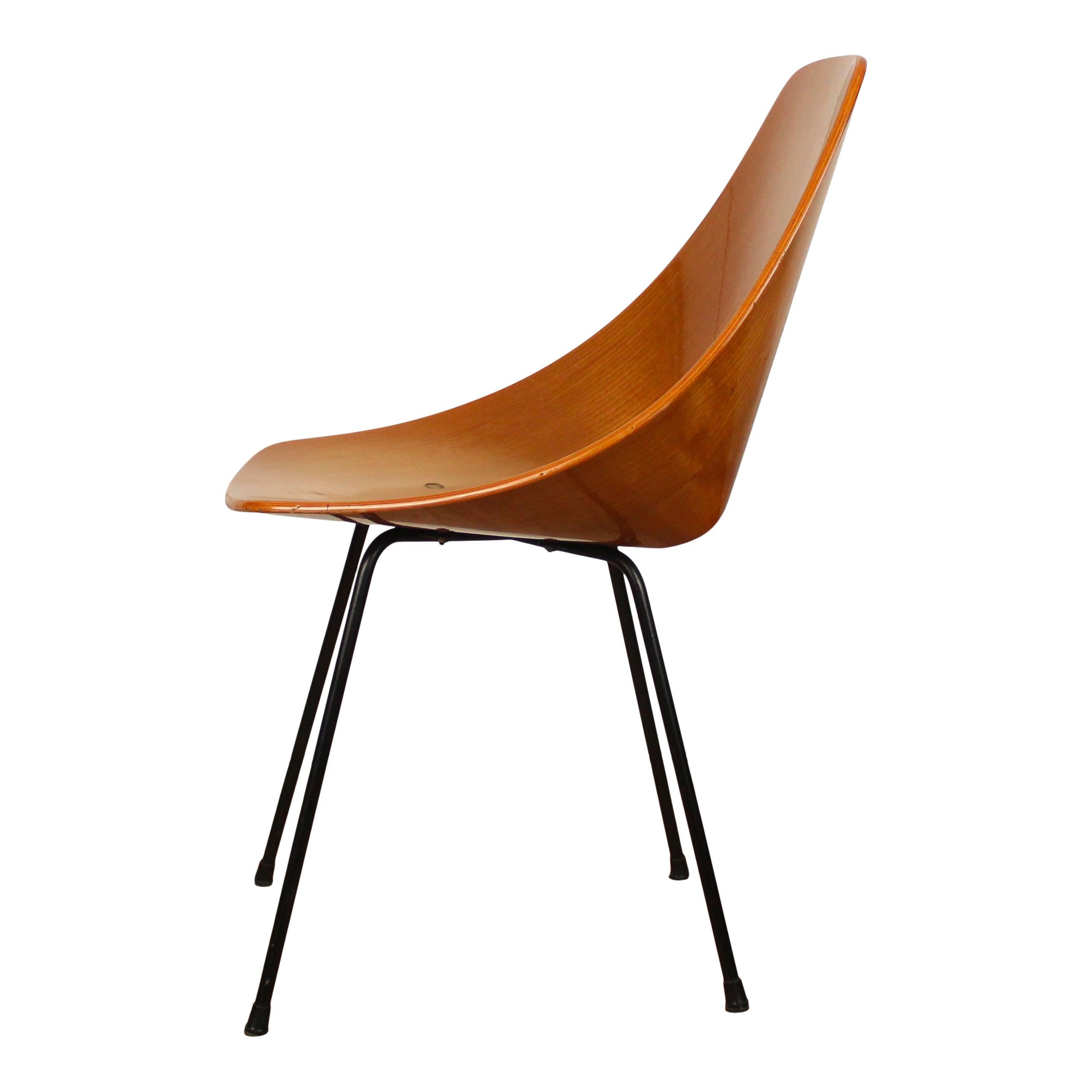 Vittorio Nobili Midcentury Beech Wood Medea Dining Room Chairs, 1956, Set of 4 For Sale 7