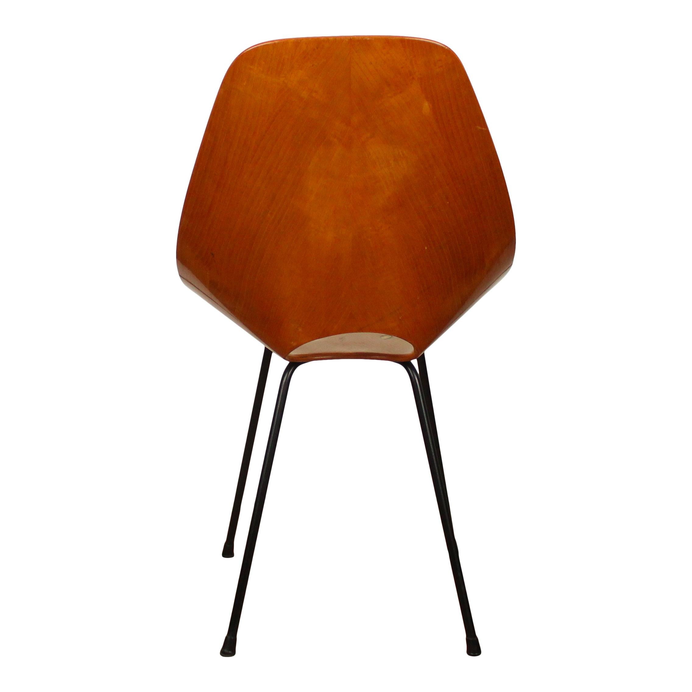 Vittorio Nobili Midcentury Beech Wood Medea Dining Room Chairs, 1956, Set of 4 For Sale 9