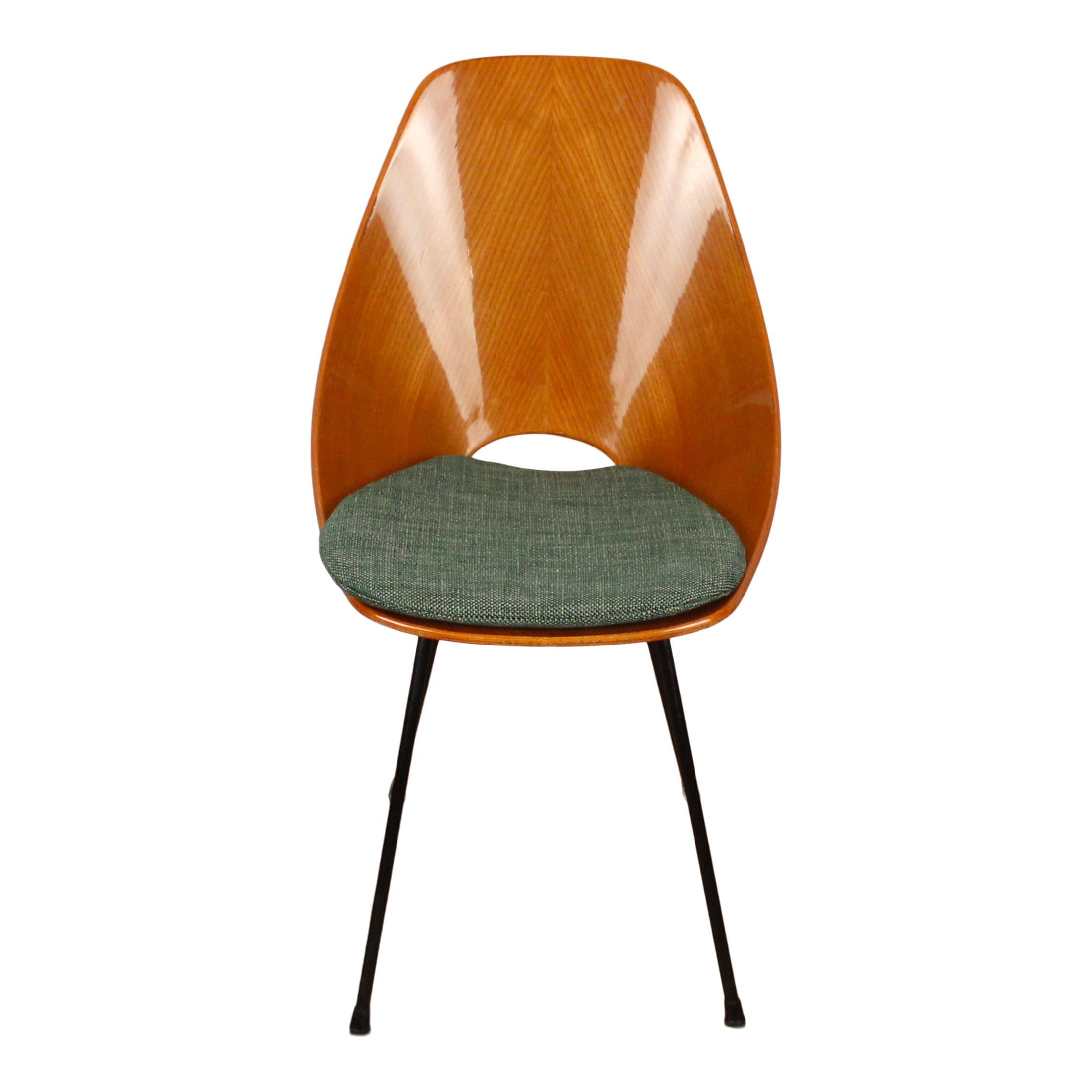 Vittorio Nobili Midcentury Beech Wood Medea Dining Room Chairs, 1956, Set of 4 For Sale 2